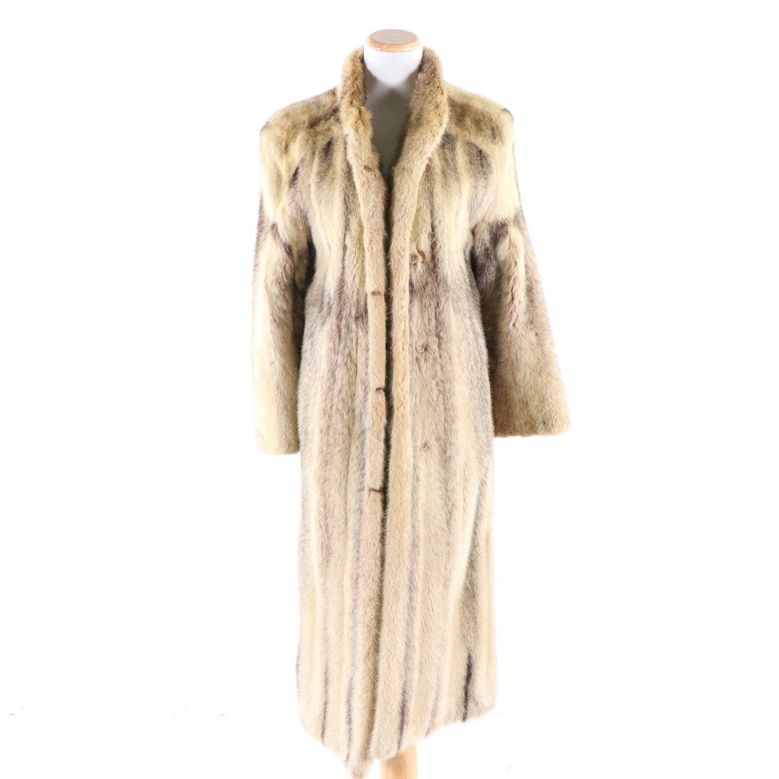 Cross Mink Fur Coat, Vintage