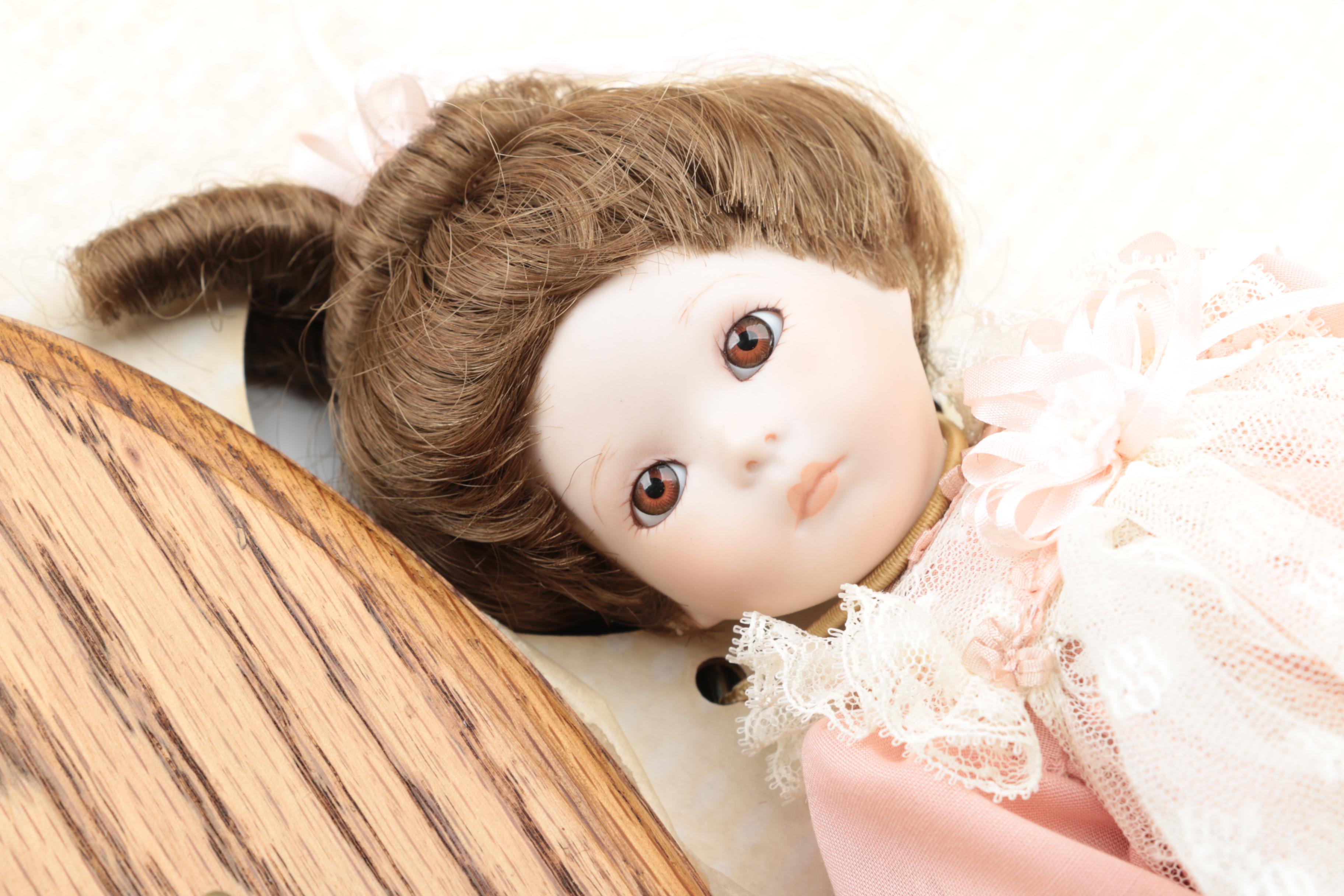 "Big Sister", "Little Sister", and "Ling Ling" Porcelain Dolls, 1980s