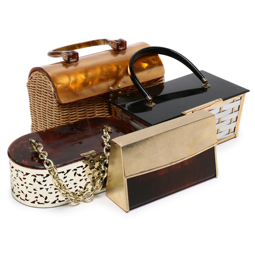 Marcus Brothers Basket Handbag with Other Box Purses