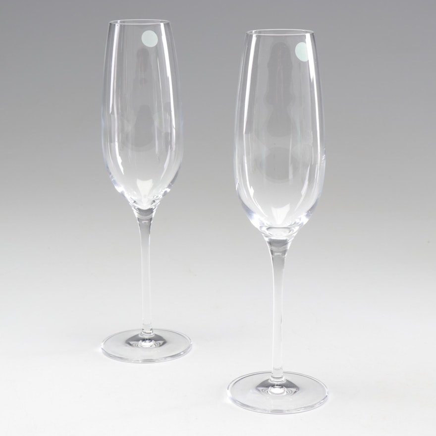 Tiffany & Co. Crystal "Classic" Champagne Flutes