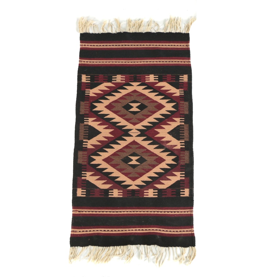 Handwoven Mexican Style Wool Area Rug