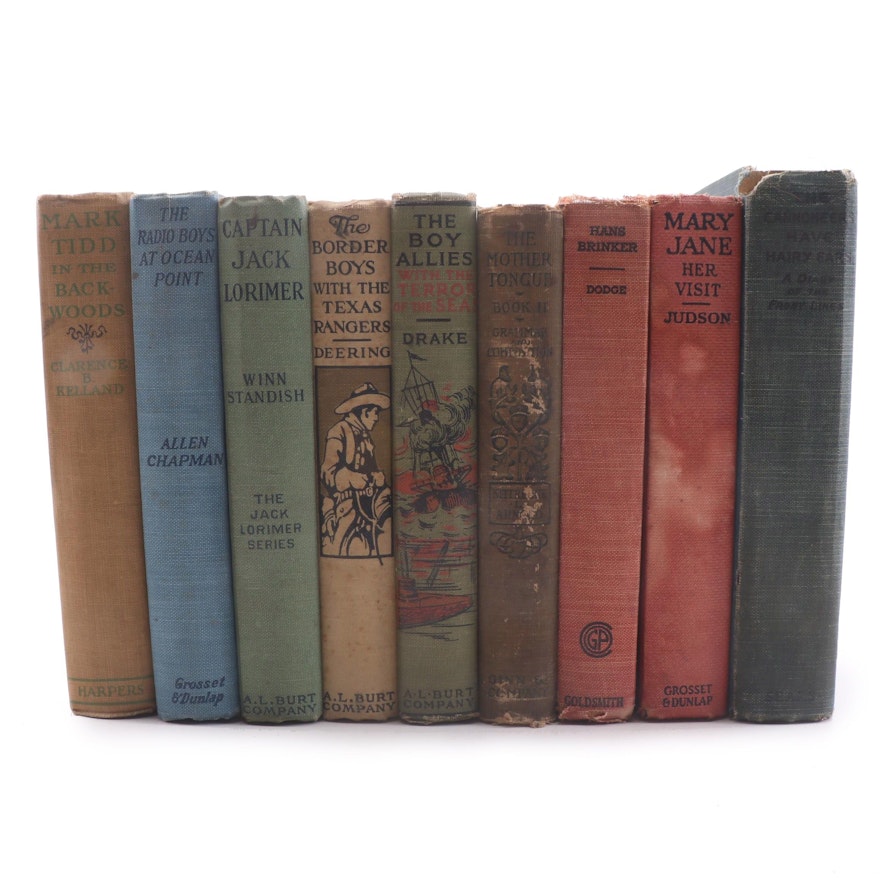 1927 "The Cannoneers Have Hairy Ears" and Other Vintage Books