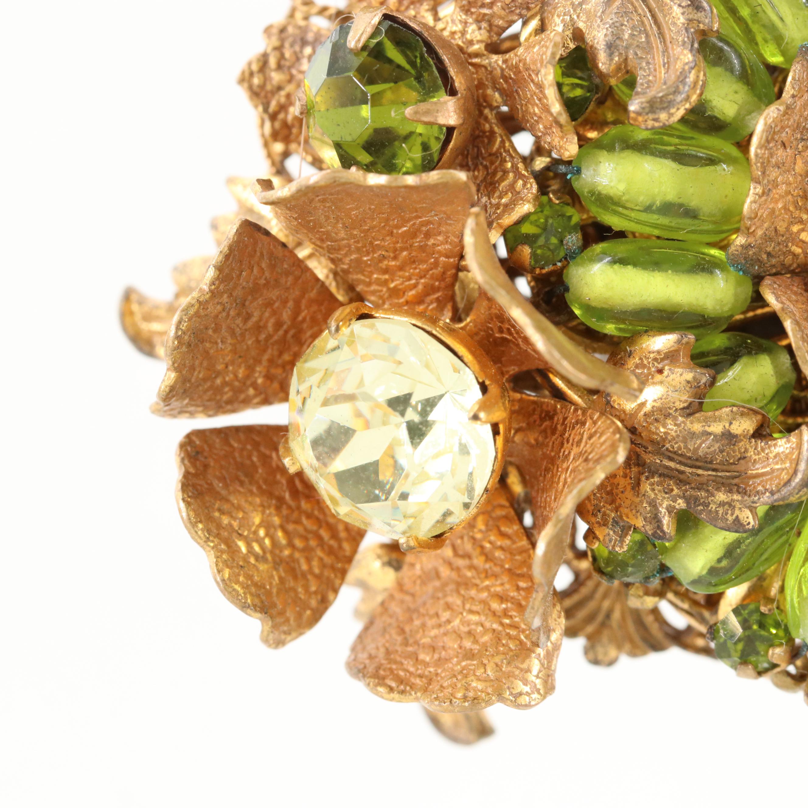 Late 1940s Miriam Haskell Art Glass Set