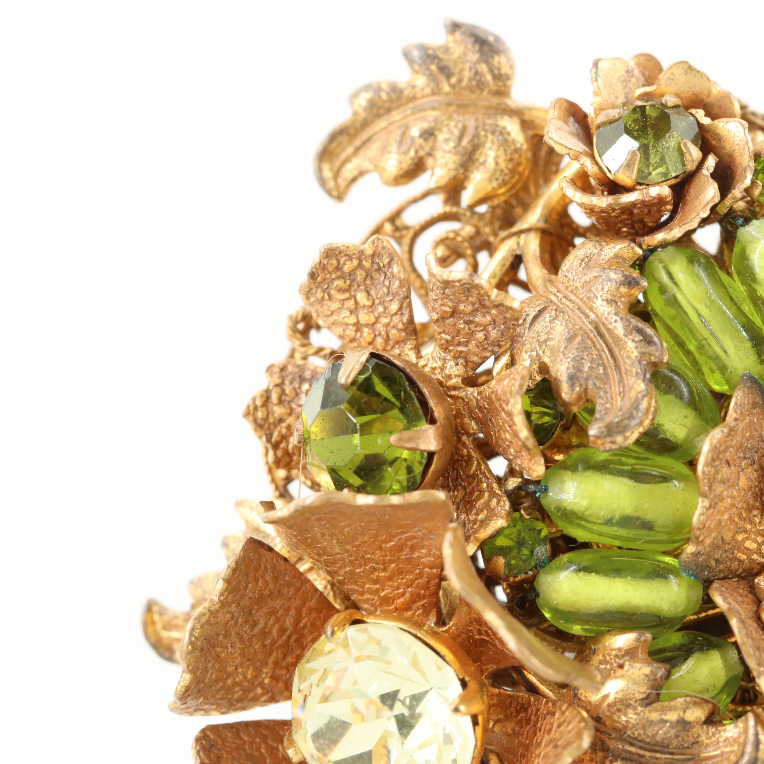 Late 1940s Miriam Haskell Art Glass Set