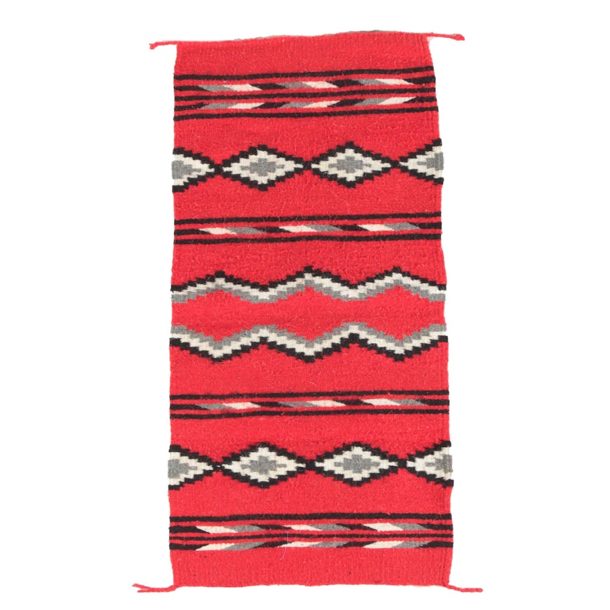 Native American Style Flatwoven Accent Rug