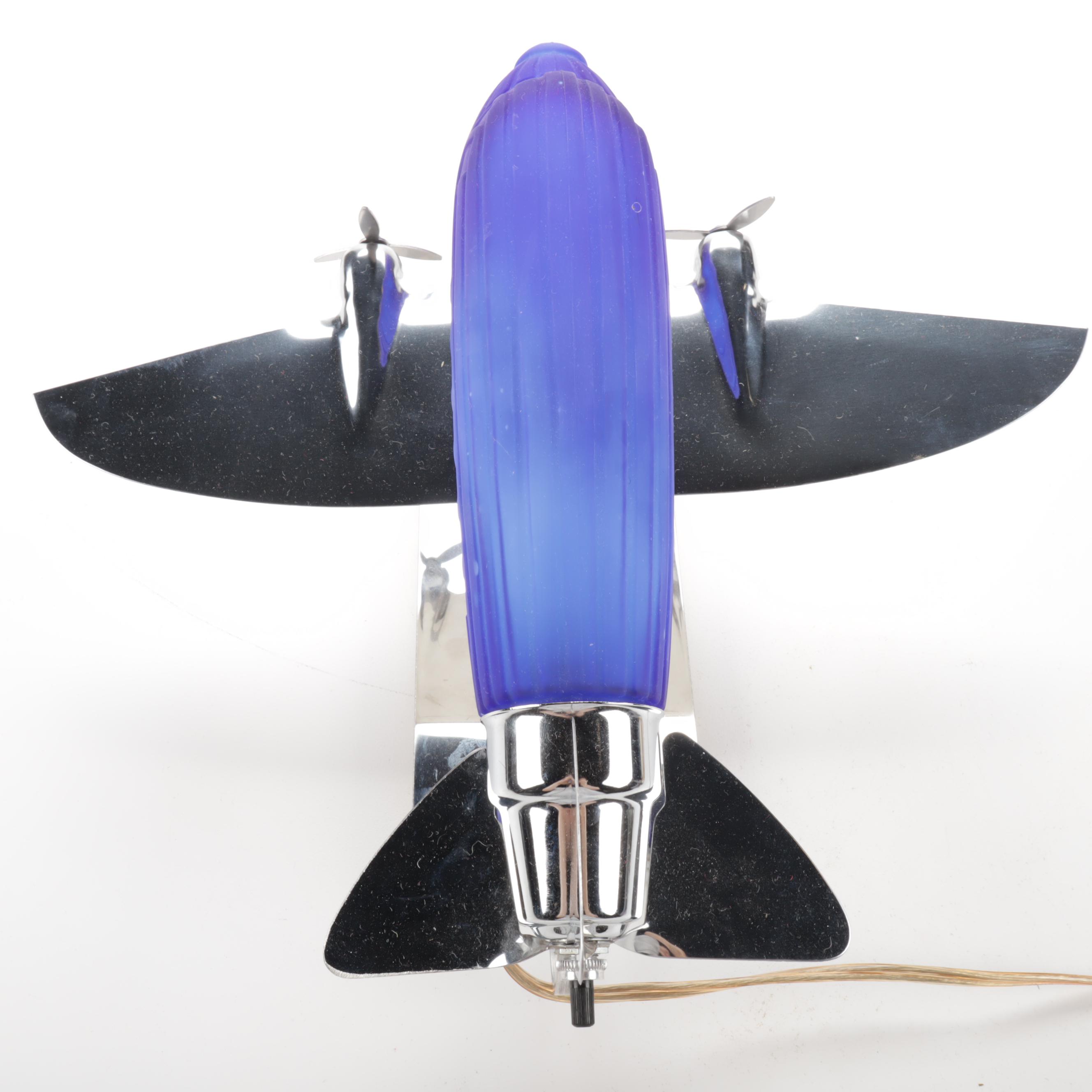 1978 Sarsaparilla Deco Designs Plane Lamp