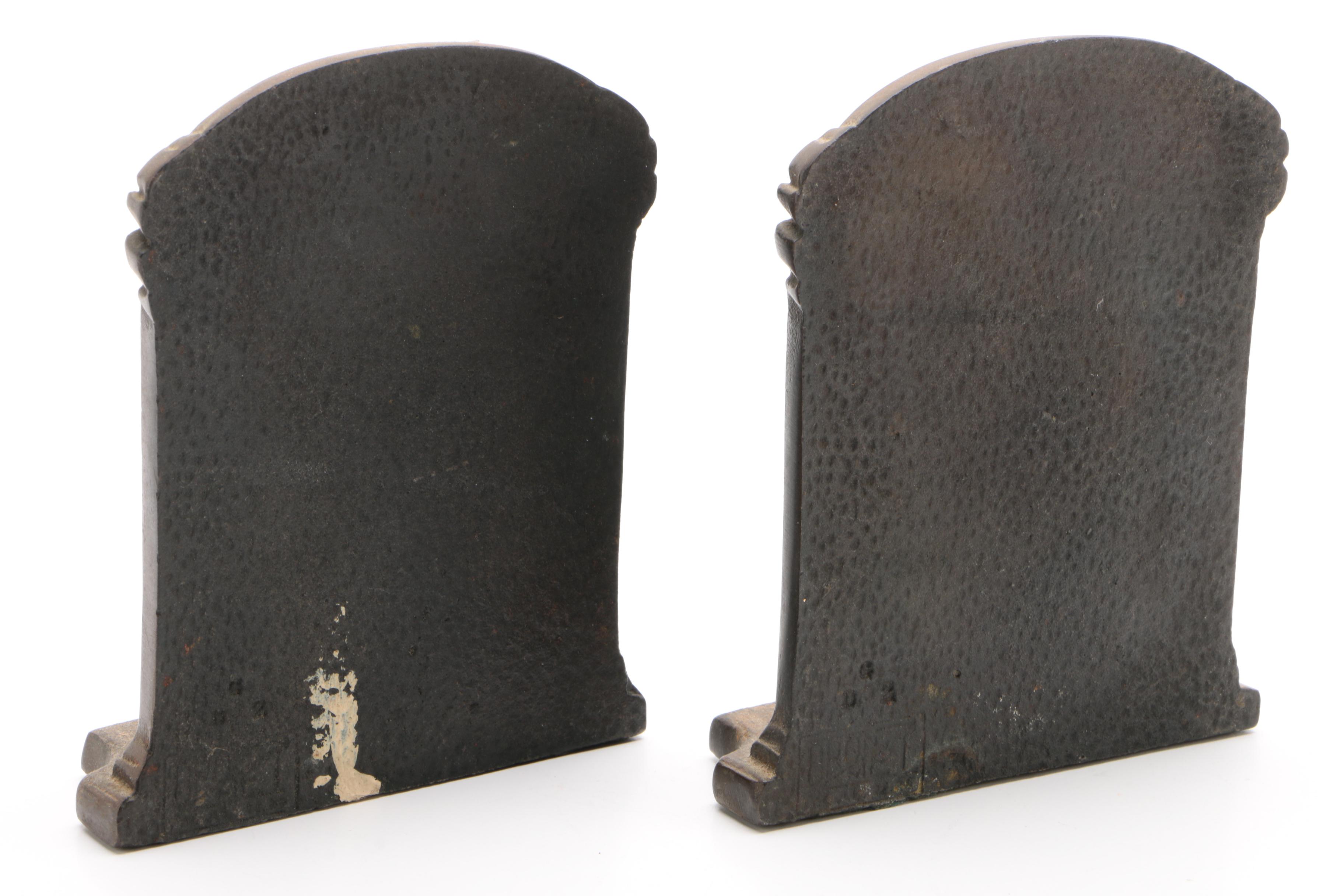 "The Thinker" Cast Iron Bookends, Advertising Lion Paperweight, and More