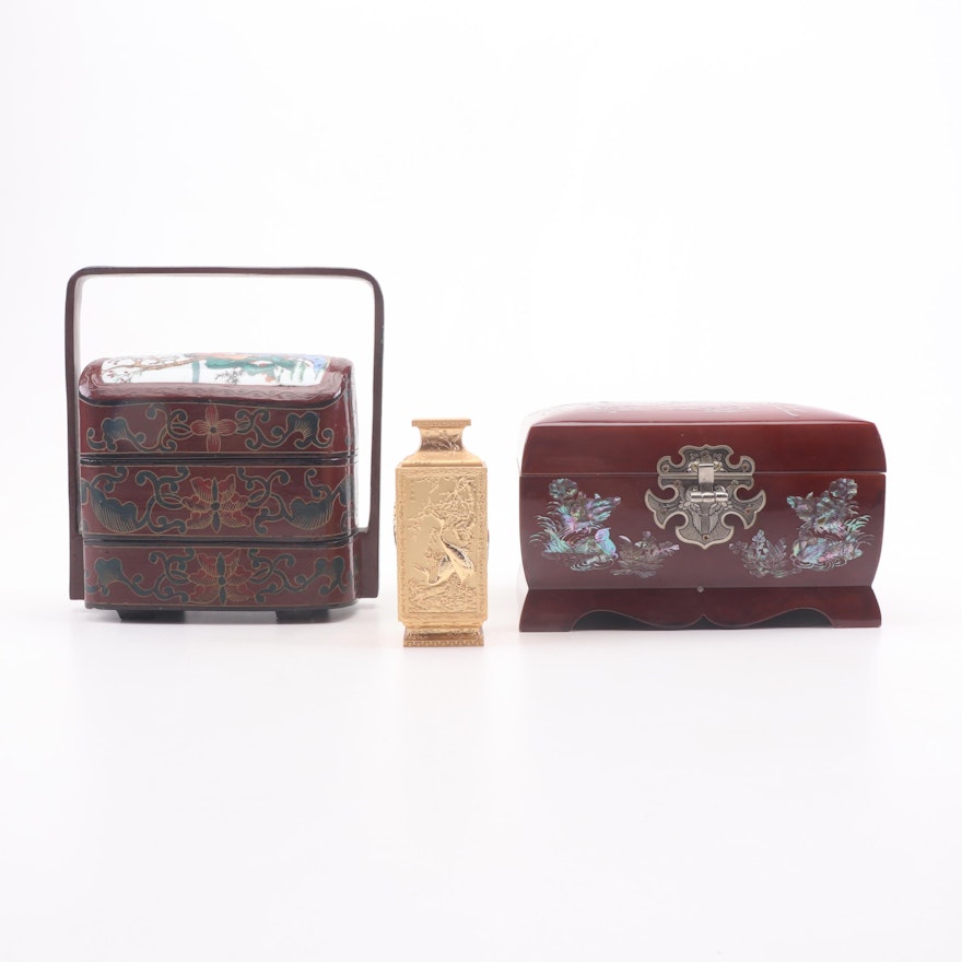 East Asian Decor including Music Jewelry Box