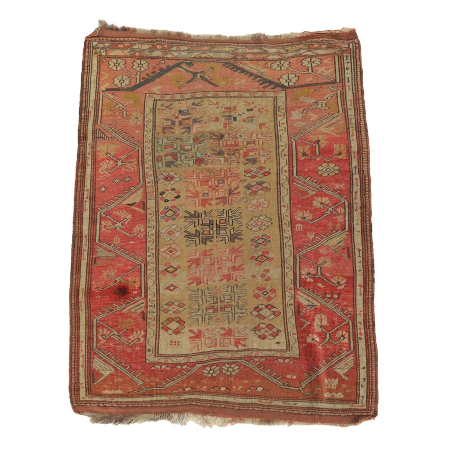 Hand-Knotted Caucasian Wool Area Rug