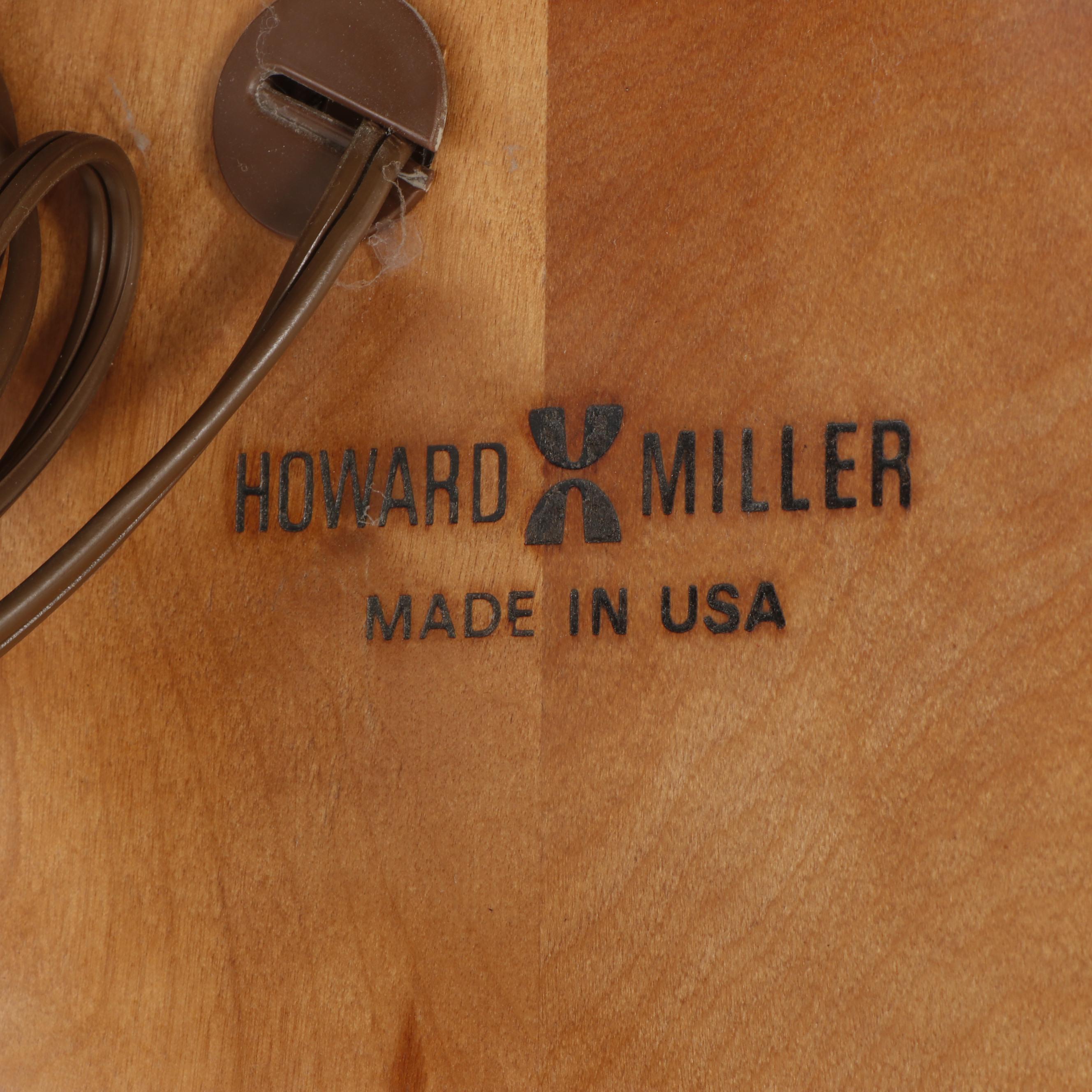 Howard Miller "Majestic" Oak Curio Cabinet Clock