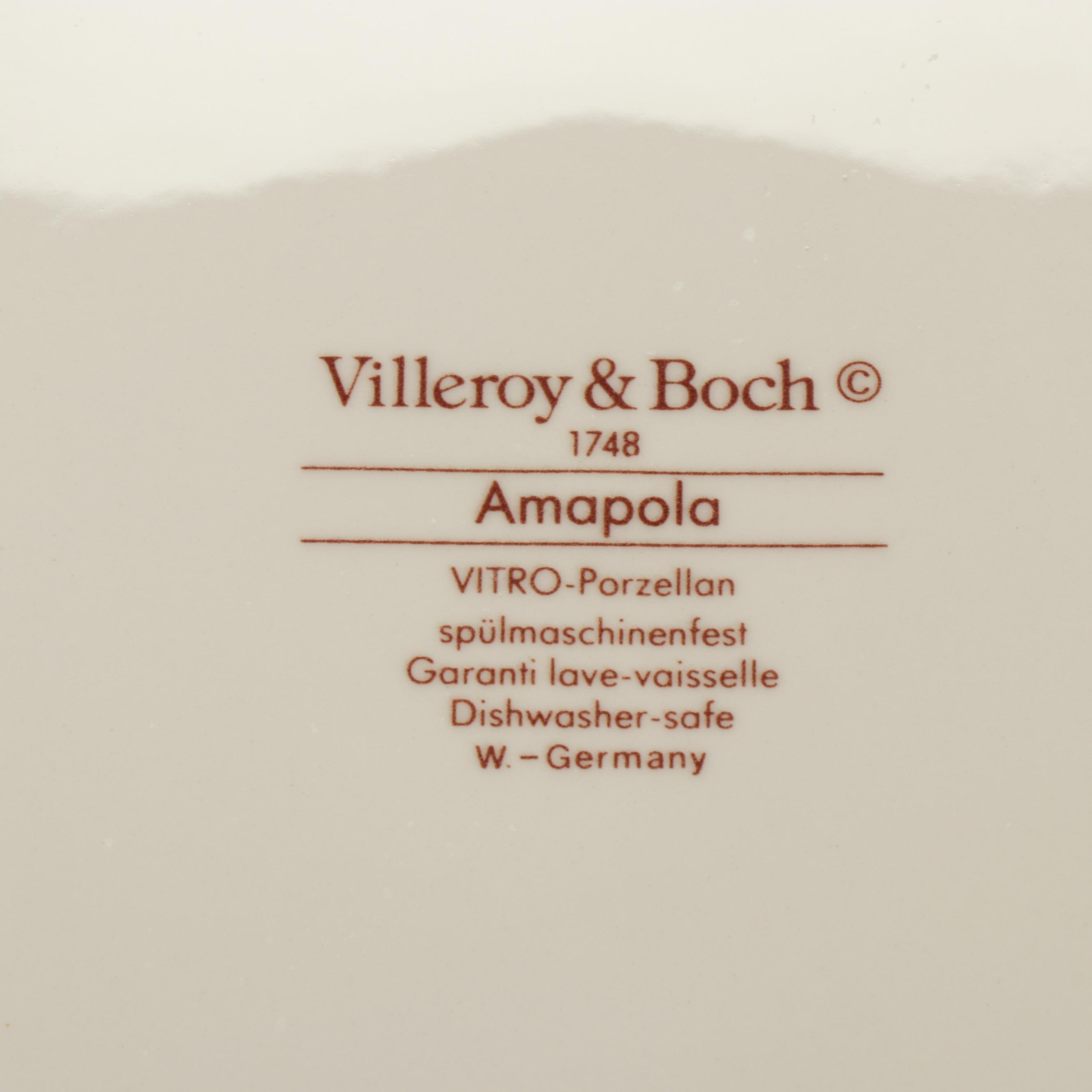 Villeroy & Boch "Amapola" Dinnerware