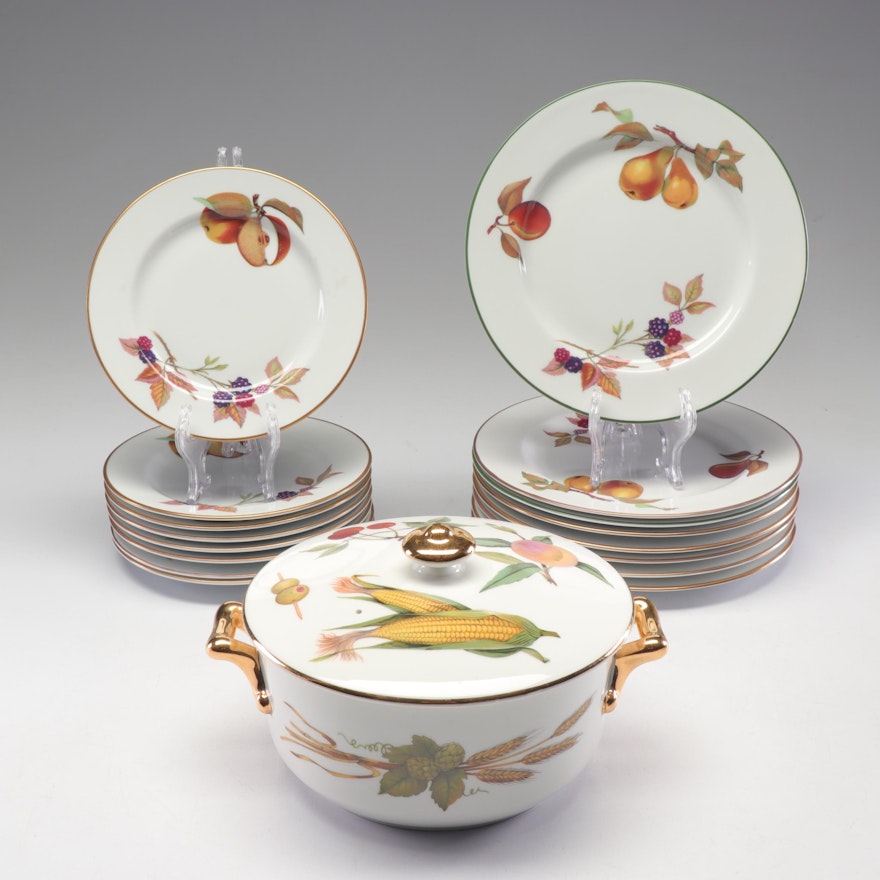 Royal Worcester "Evesham" and "Evesham Vale" Porcelain Dinnerware