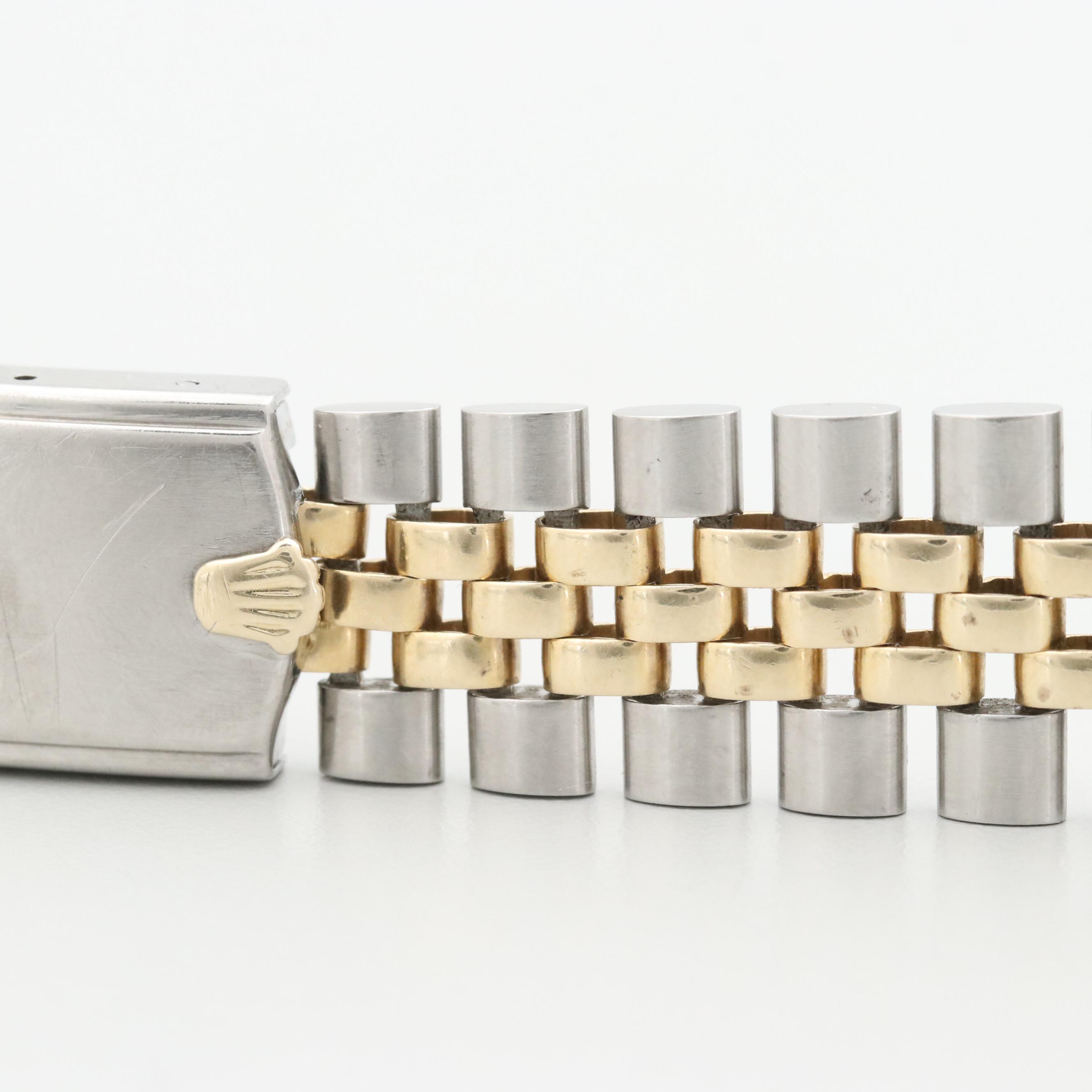 Rolex Jubilee Stainless Steel and 14K Gold  Band Made In U.S.A.