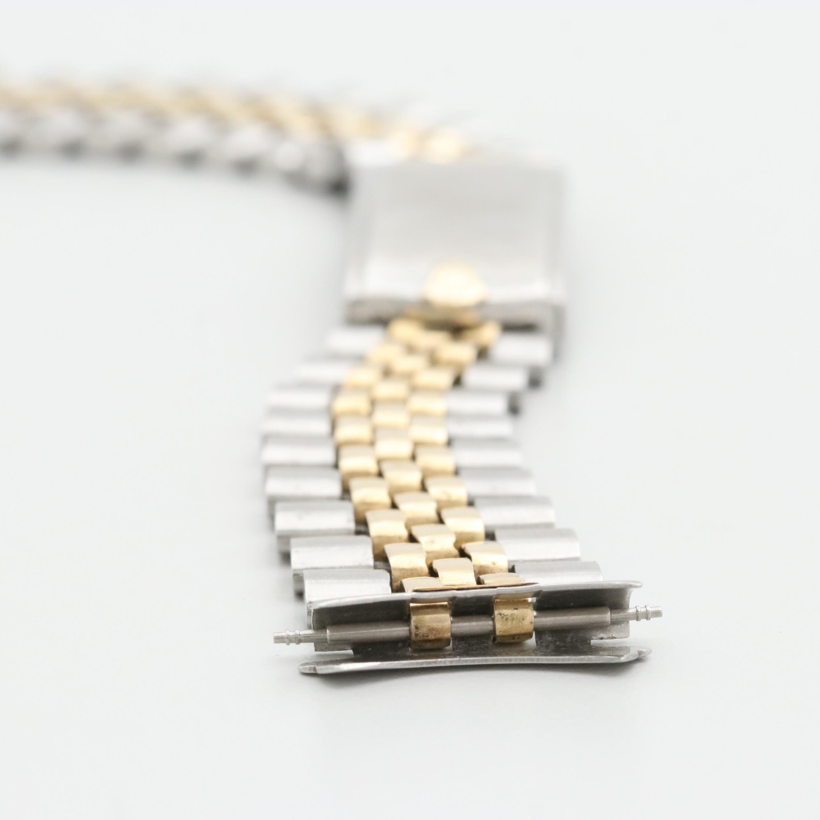 Rolex Jubilee Stainless Steel and 14K Gold  Band Made In U.S.A.