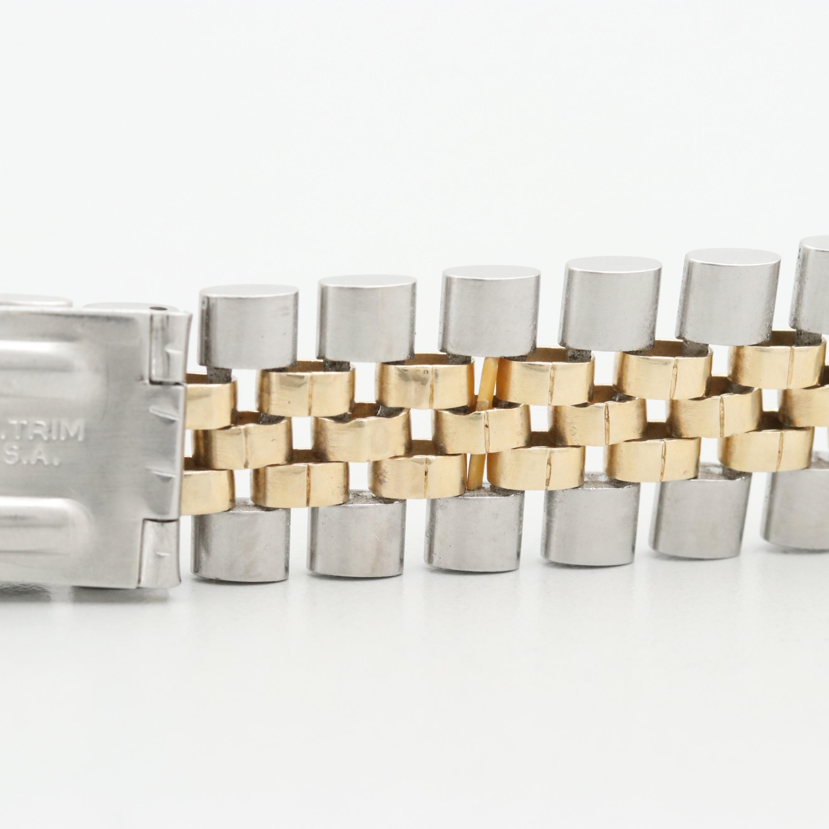 Rolex Jubilee Stainless Steel and 14K Gold  Band Made In U.S.A.
