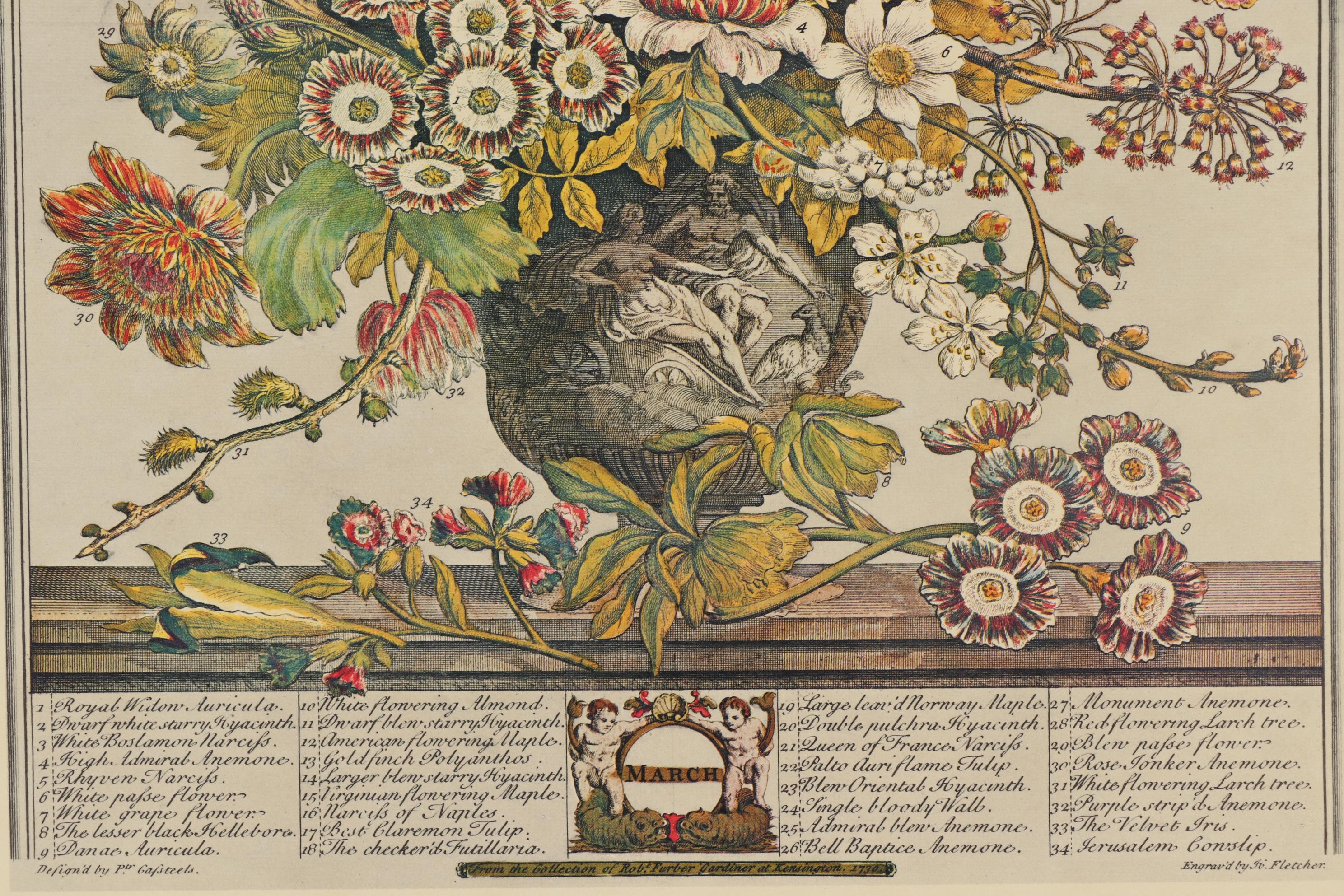 1964 Offset Lithographs after Robert Furber "Twelve Months of Flowers"