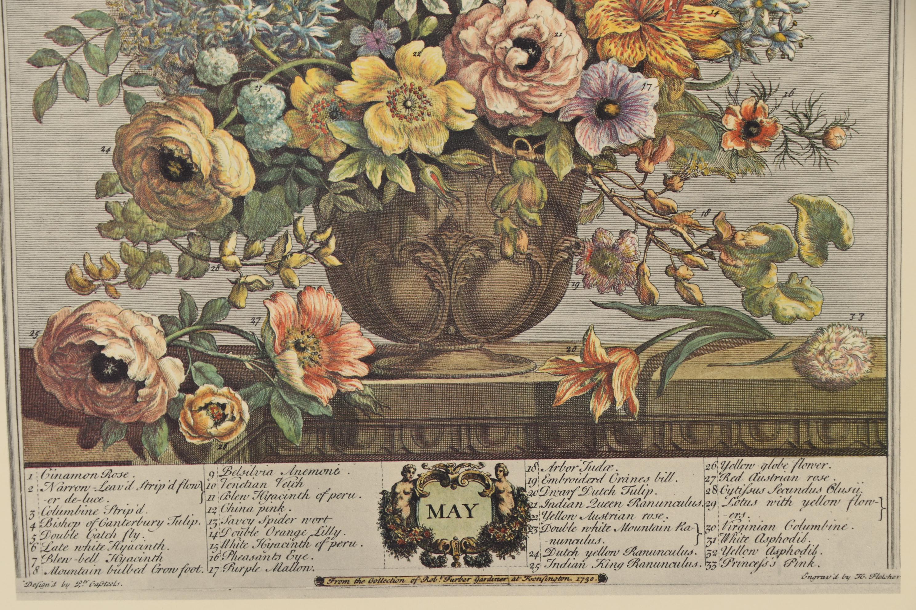 1964 Offset Lithographs after Robert Furber "Twelve Months of Flowers"