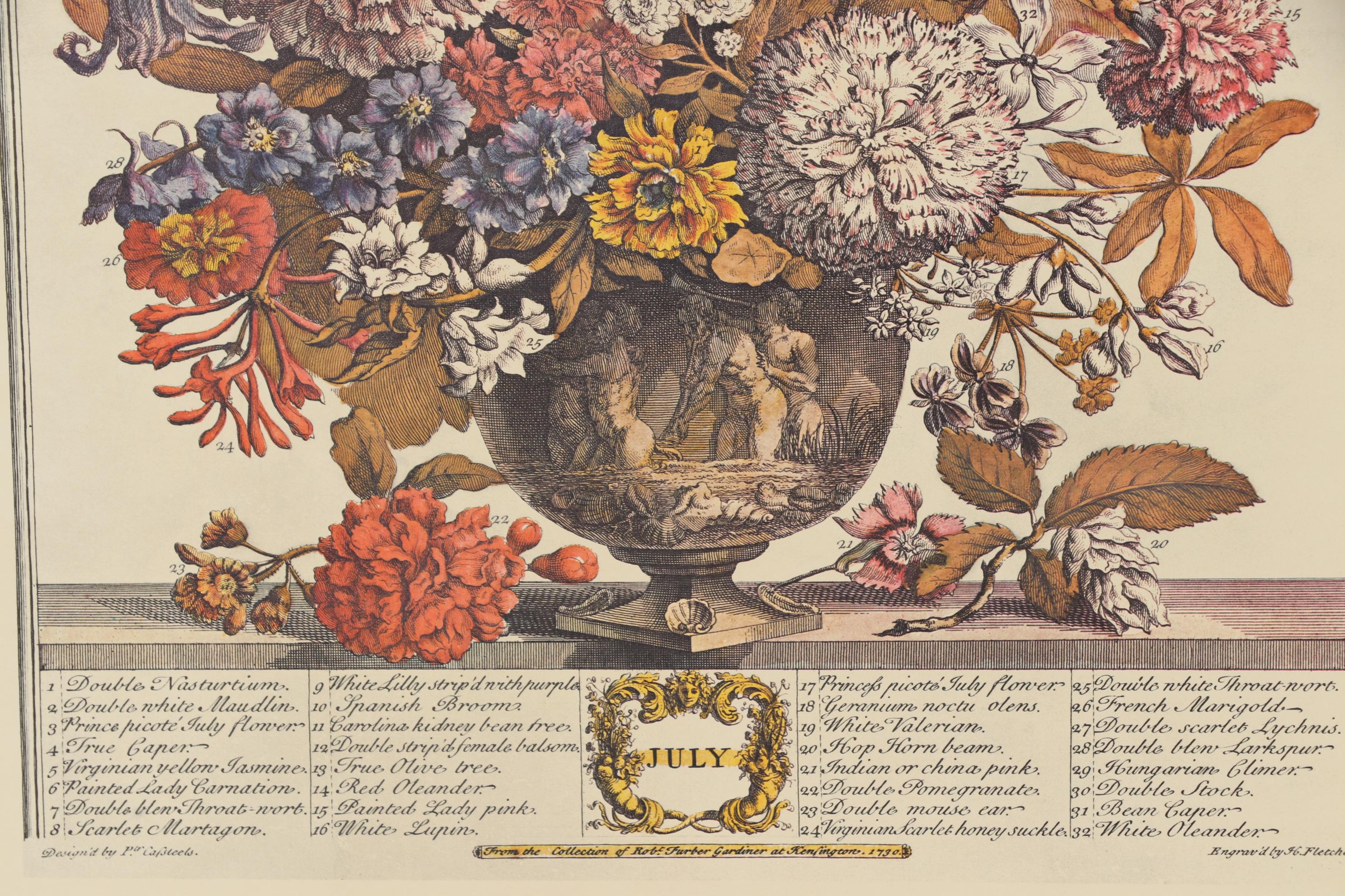 1964 Offset Lithographs after Robert Furber "Twelve Months of Flowers"