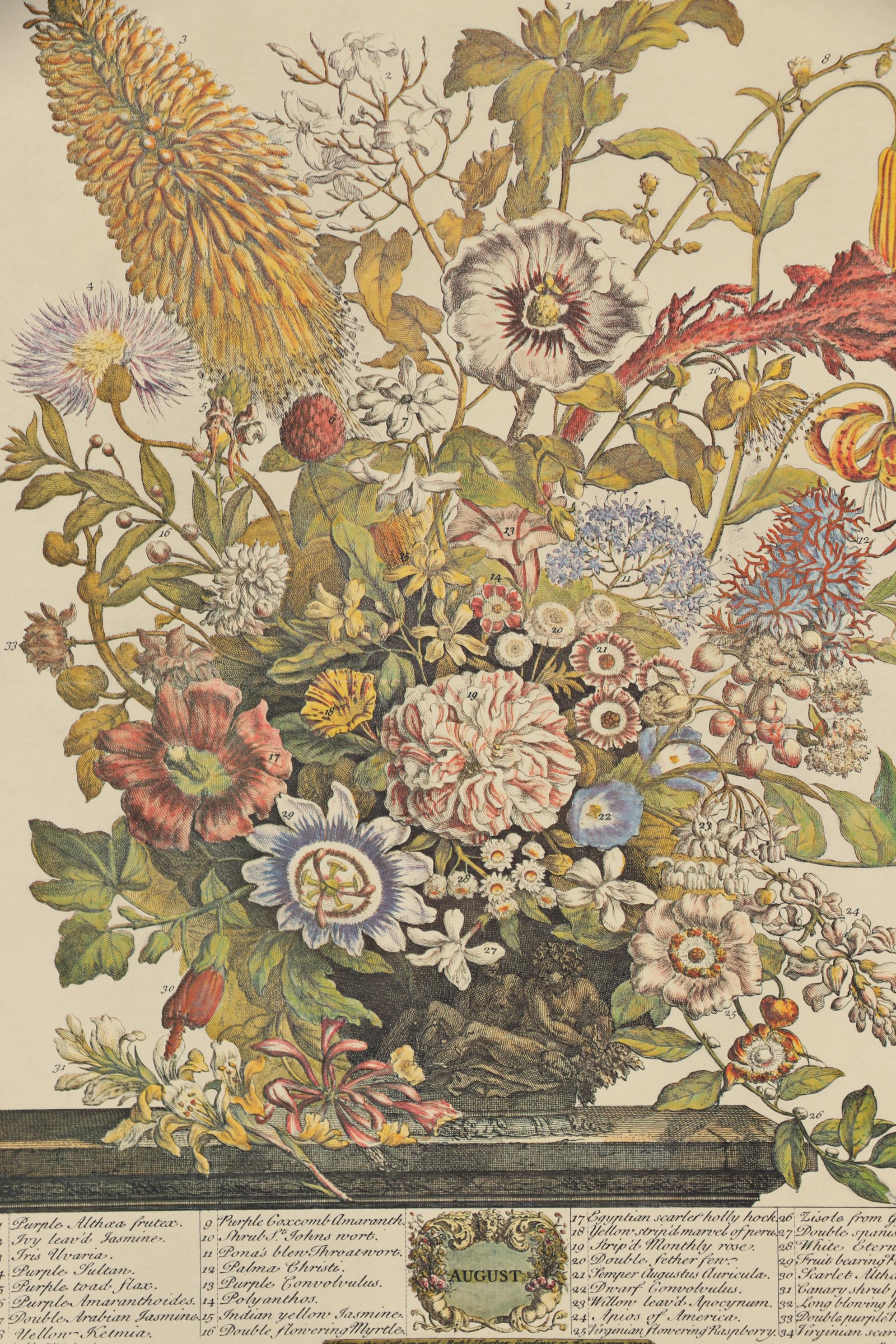 1964 Offset Lithographs after Robert Furber "Twelve Months of Flowers"