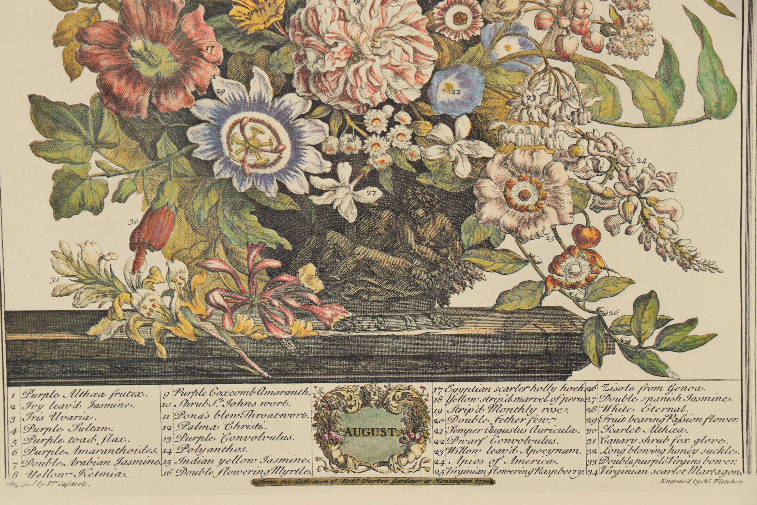 1964 Offset Lithographs after Robert Furber "Twelve Months of Flowers"