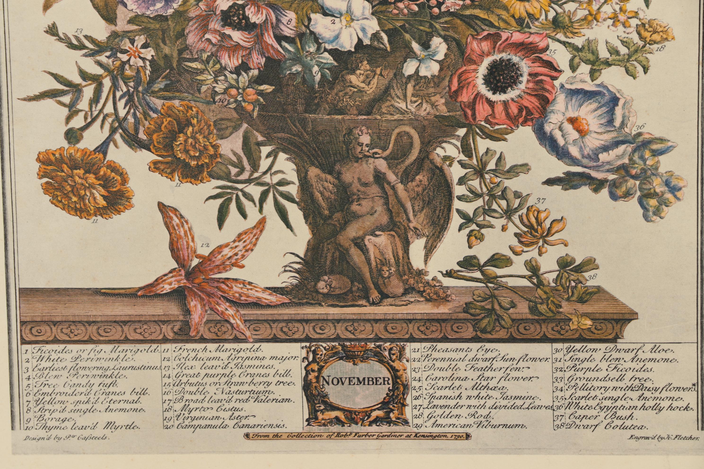 1964 Offset Lithographs after Robert Furber "Twelve Months of Flowers"