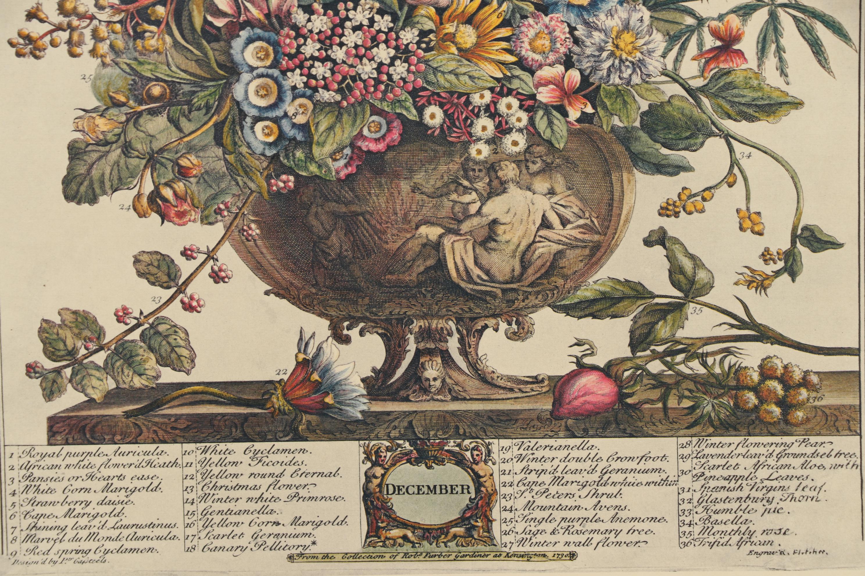 1964 Offset Lithographs after Robert Furber "Twelve Months of Flowers"