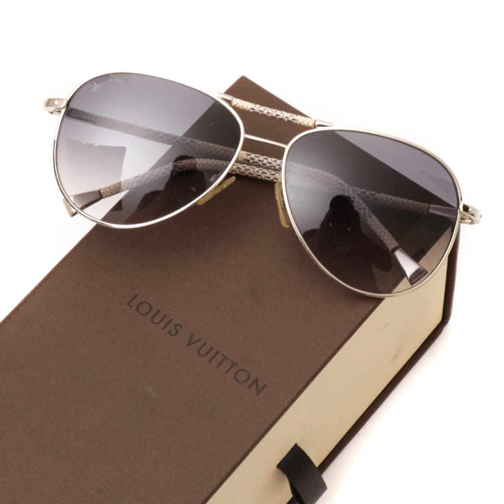 Louis Vuitton Z0203U Damier Azur Conspiration Pilote Aviator Sunglasses