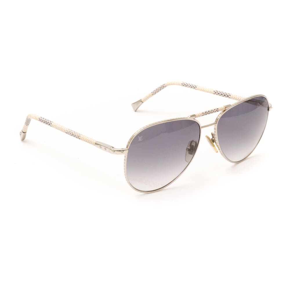 Louis Vuitton Z0203U Damier Azur Conspiration Pilote Aviator Sunglasses