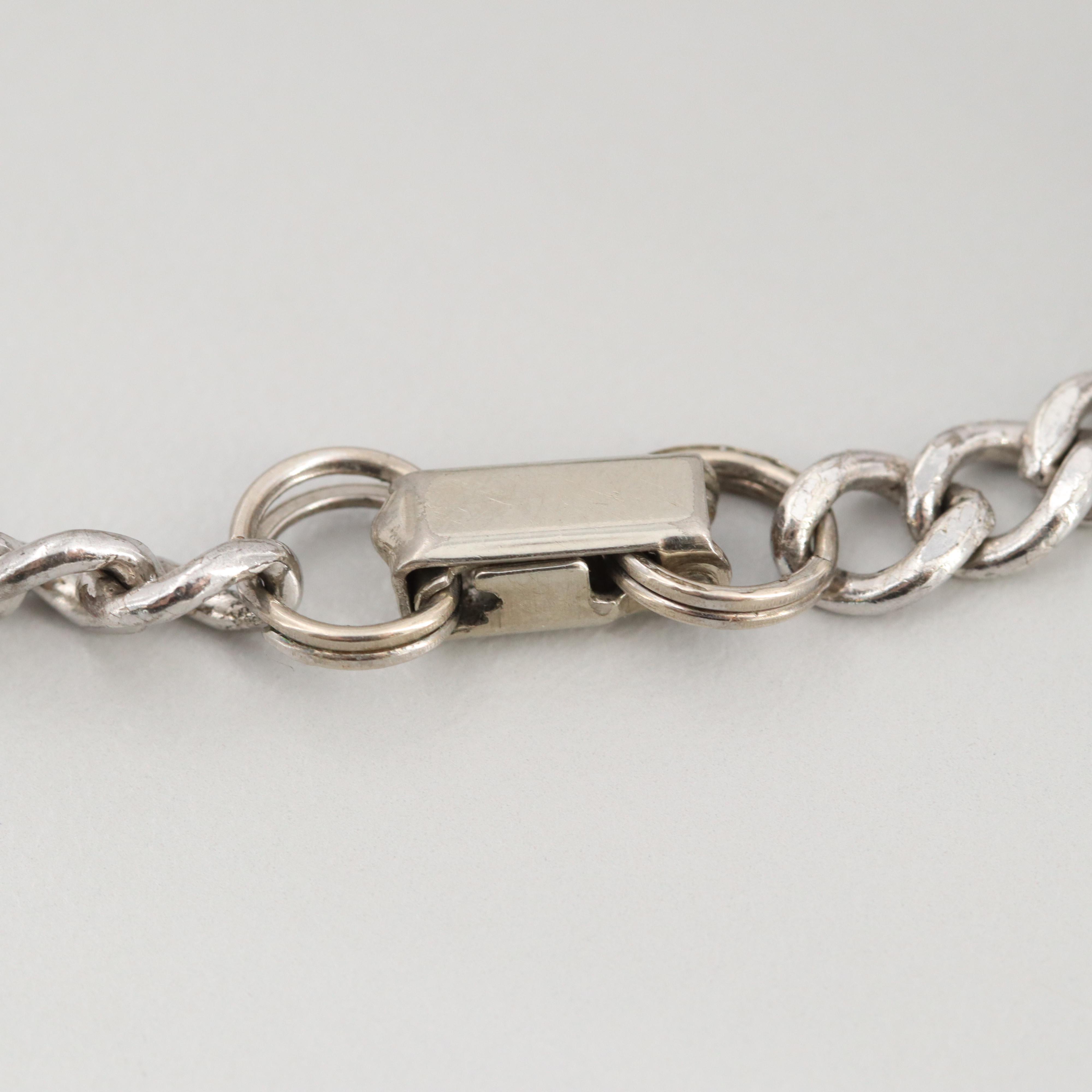 Sterling Silver and Gold Filled Enamel Multi-Charm Bracelet