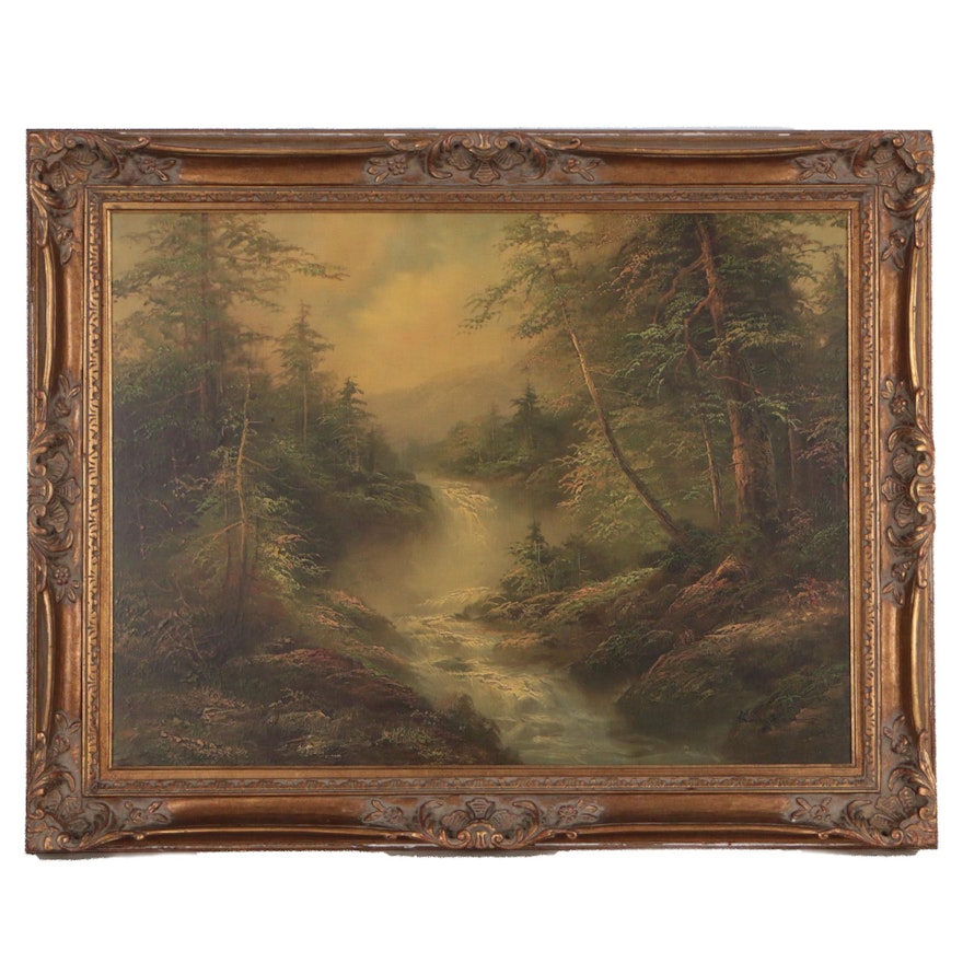 Late 20th Century Landscape Oil Painting