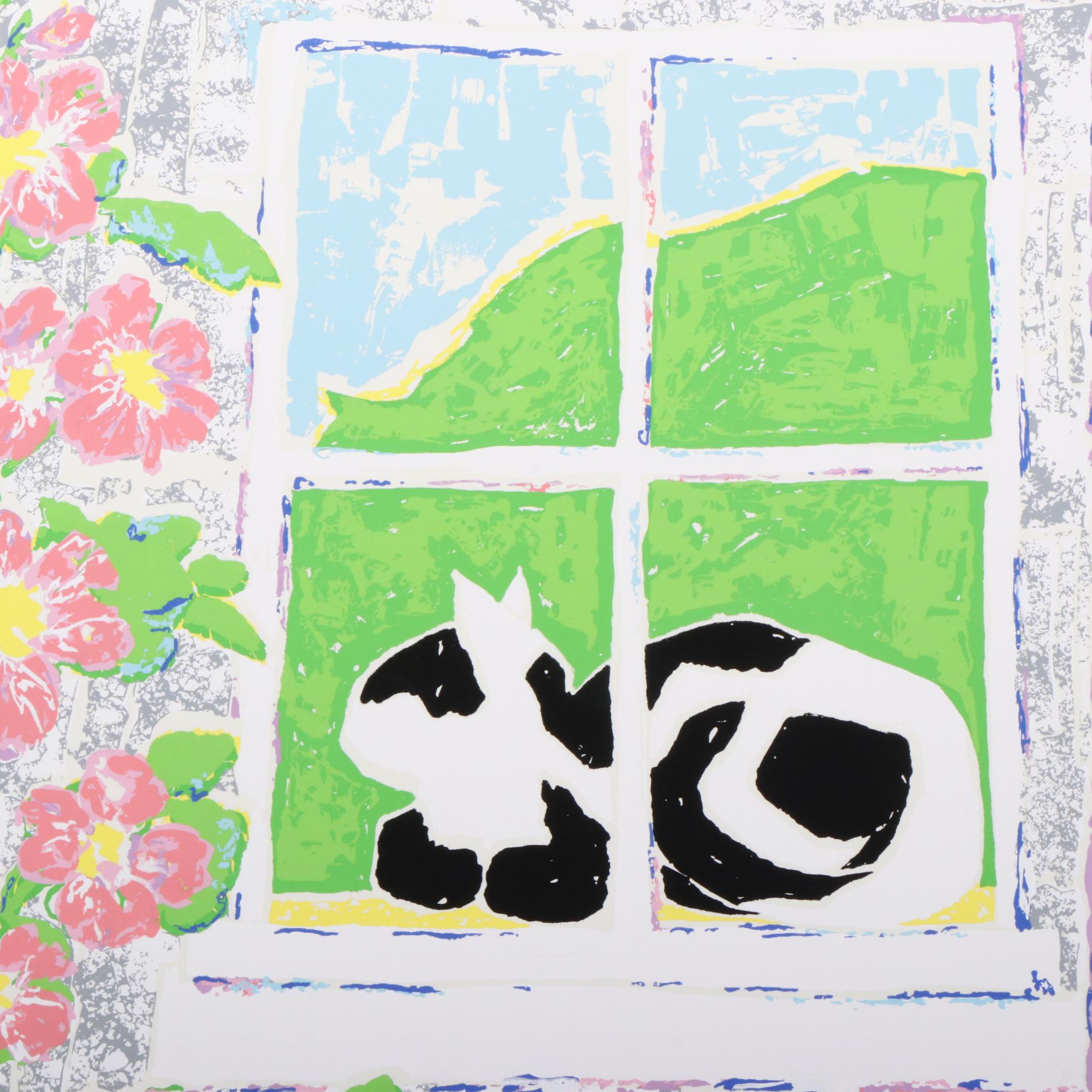 Sara Wellington Dodge Serigraph "Nantucket Window"