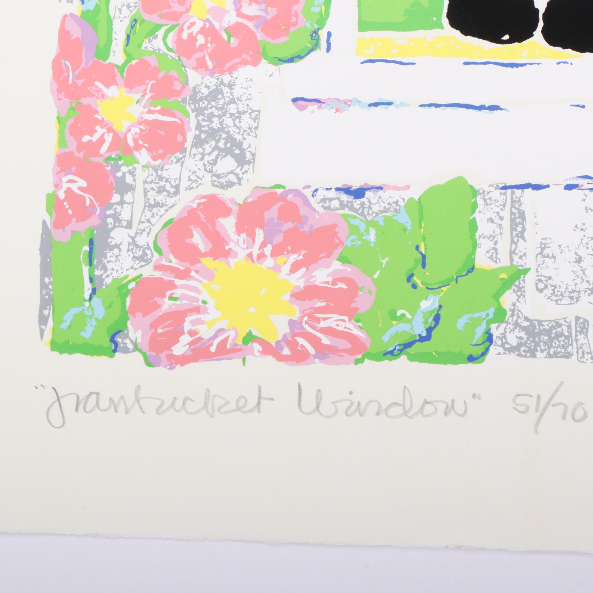 Sara Wellington Dodge Serigraph "Nantucket Window"