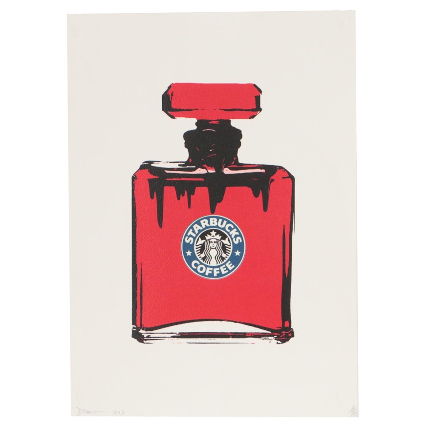Death NYC Graphic Print "Coffee Perfume Red"