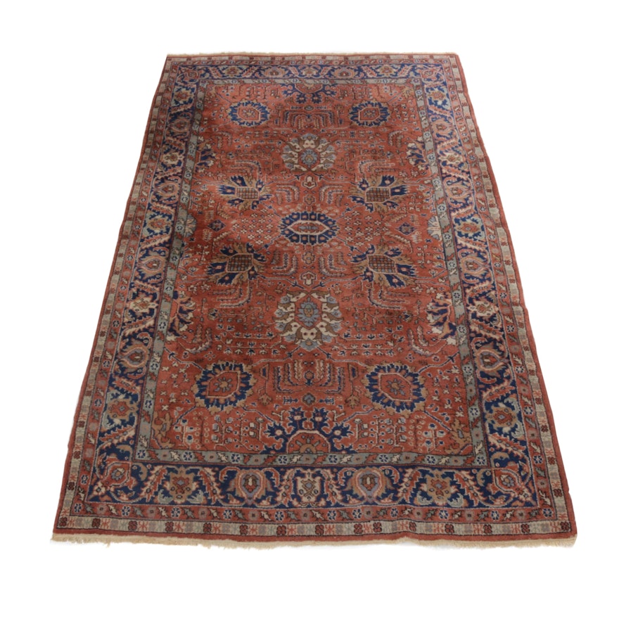 5'10 x 9'6 Hand-Knotted Turkish Oushak Rug, circa 1920