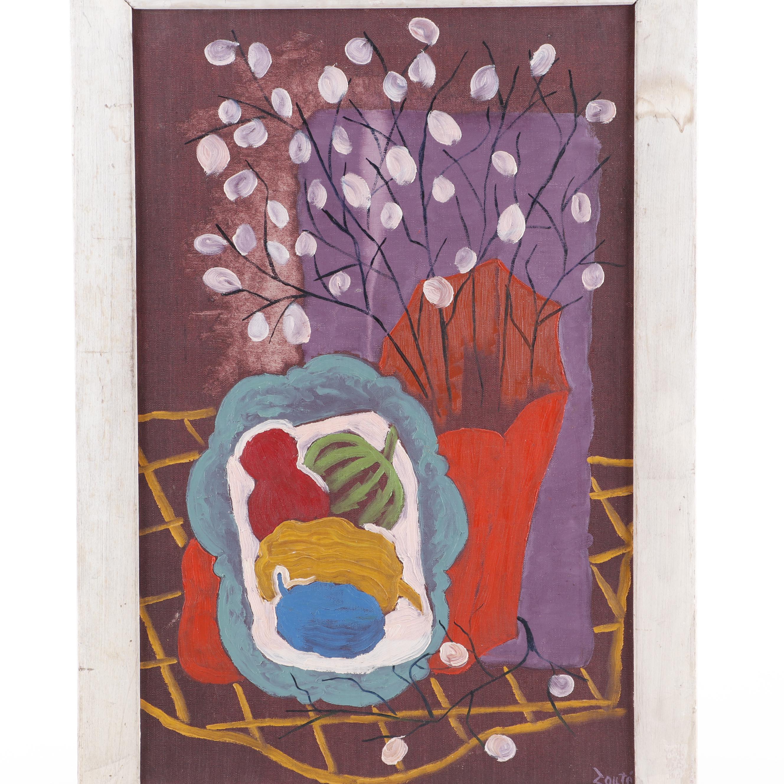 Leon Salter Zouté Still Life Oil Painting