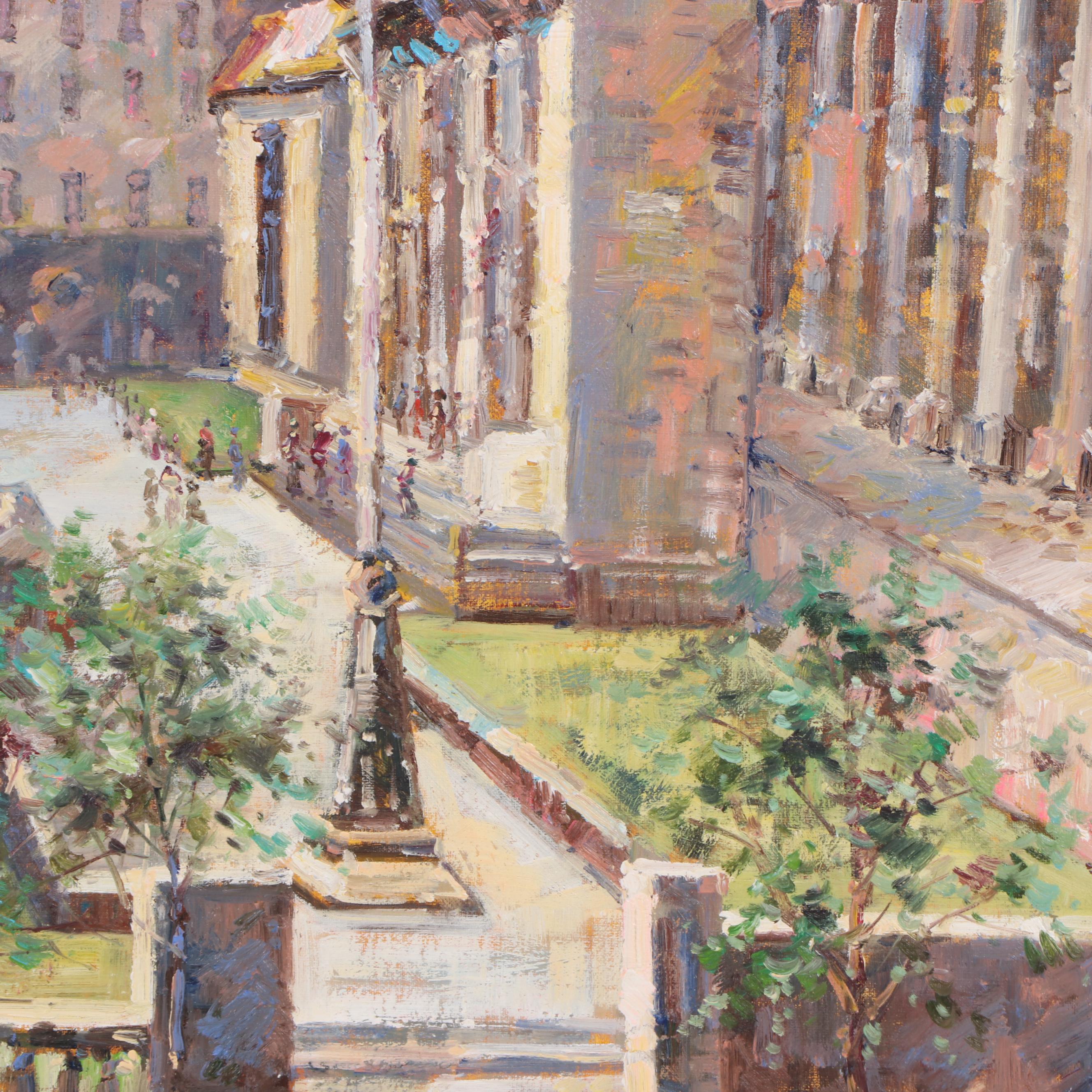 Steve Winsky Cityscape Oil Painting