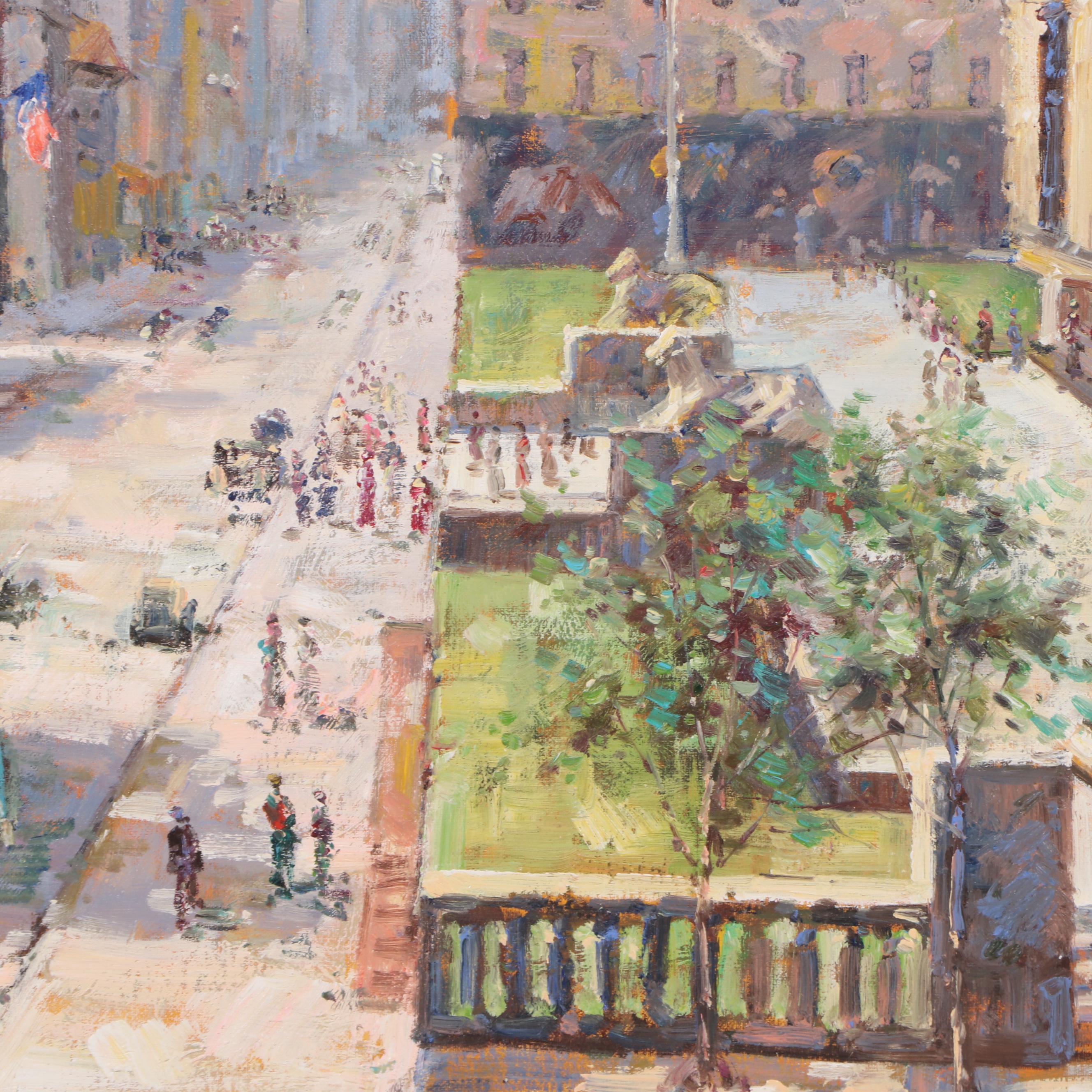 Steve Winsky Cityscape Oil Painting