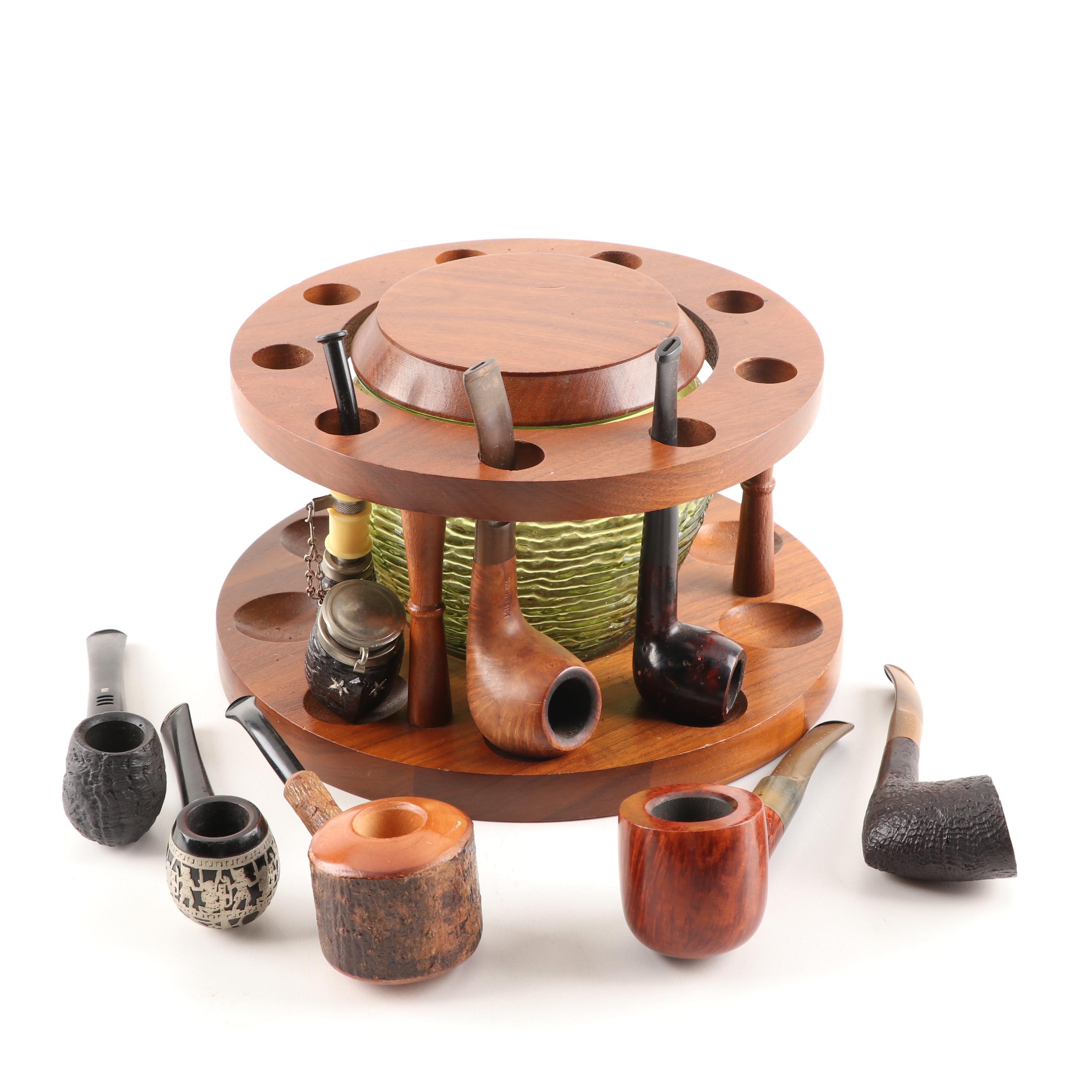 Tobacco Pipes Featuring Carey Magic Inch, Iwan Ries, More with Fairfax Stand