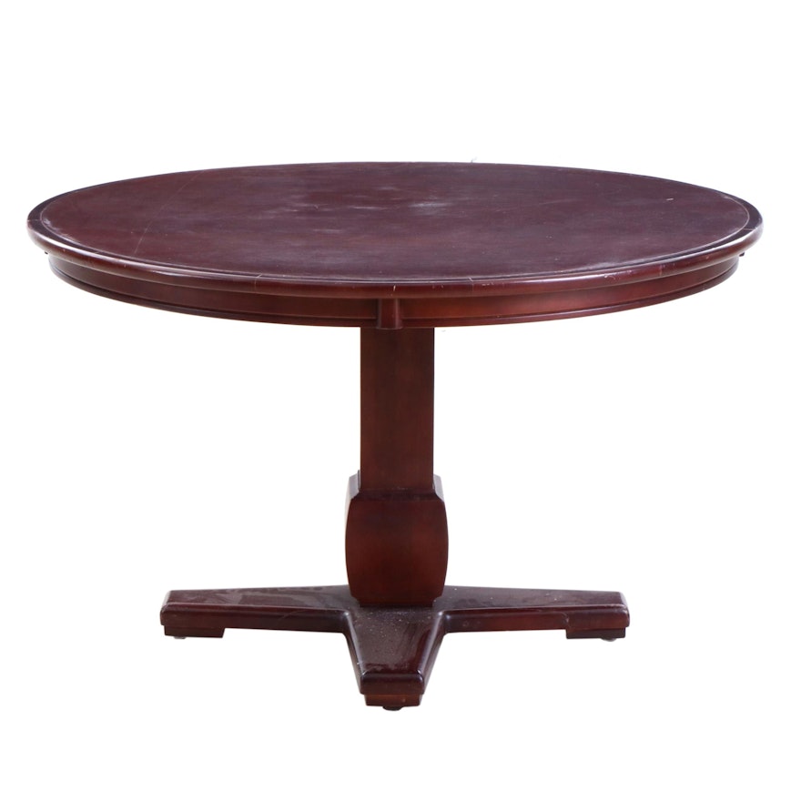 Mahogany Finish Wood Dining Table From the Reds Player's Clubhouse