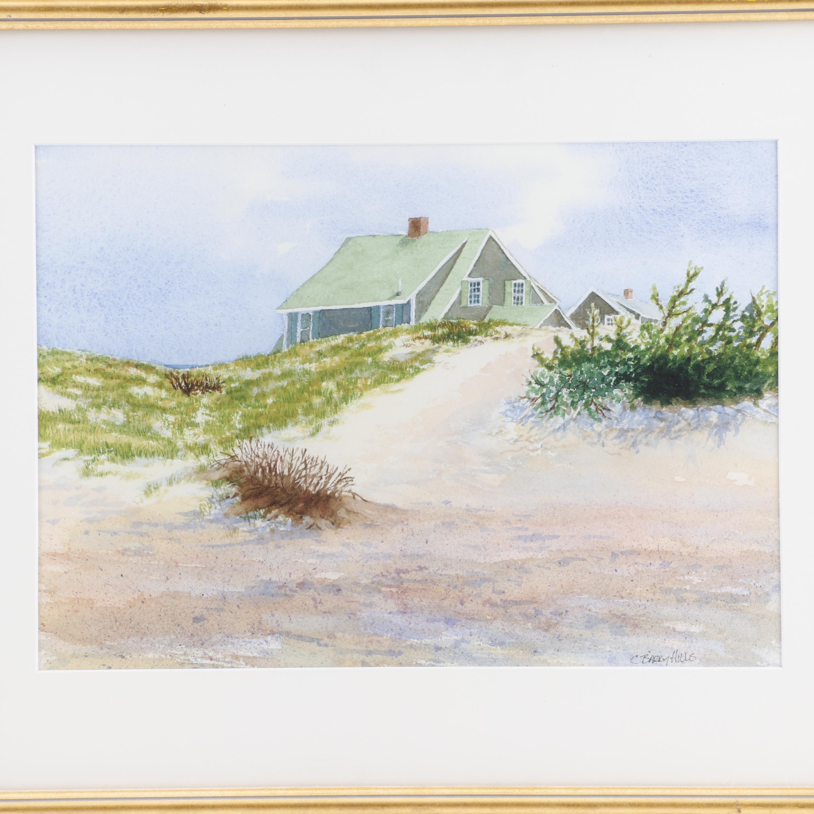 C. Barry Hills Landscape Watercolor Painting