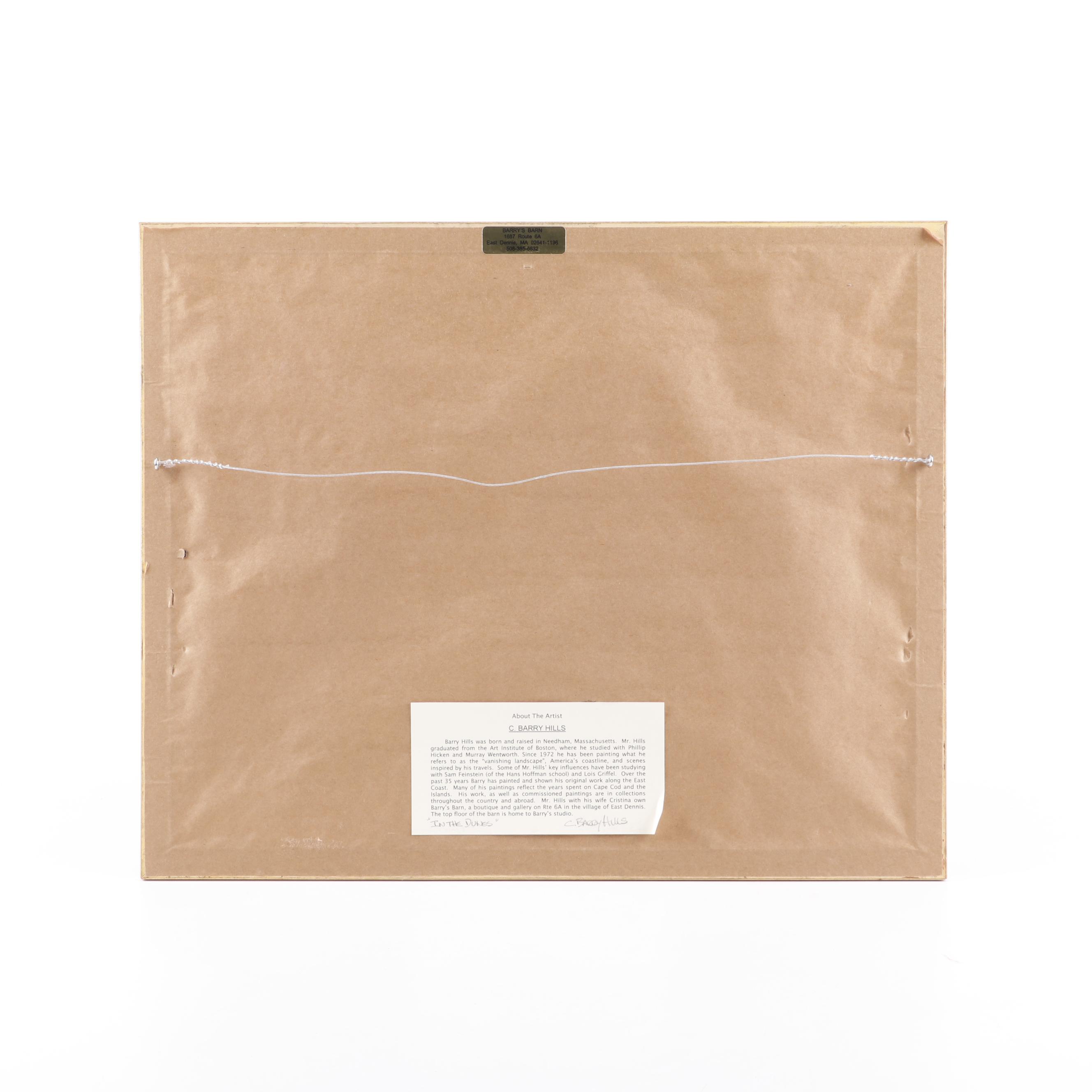 C. Barry Hills Landscape Watercolor Painting