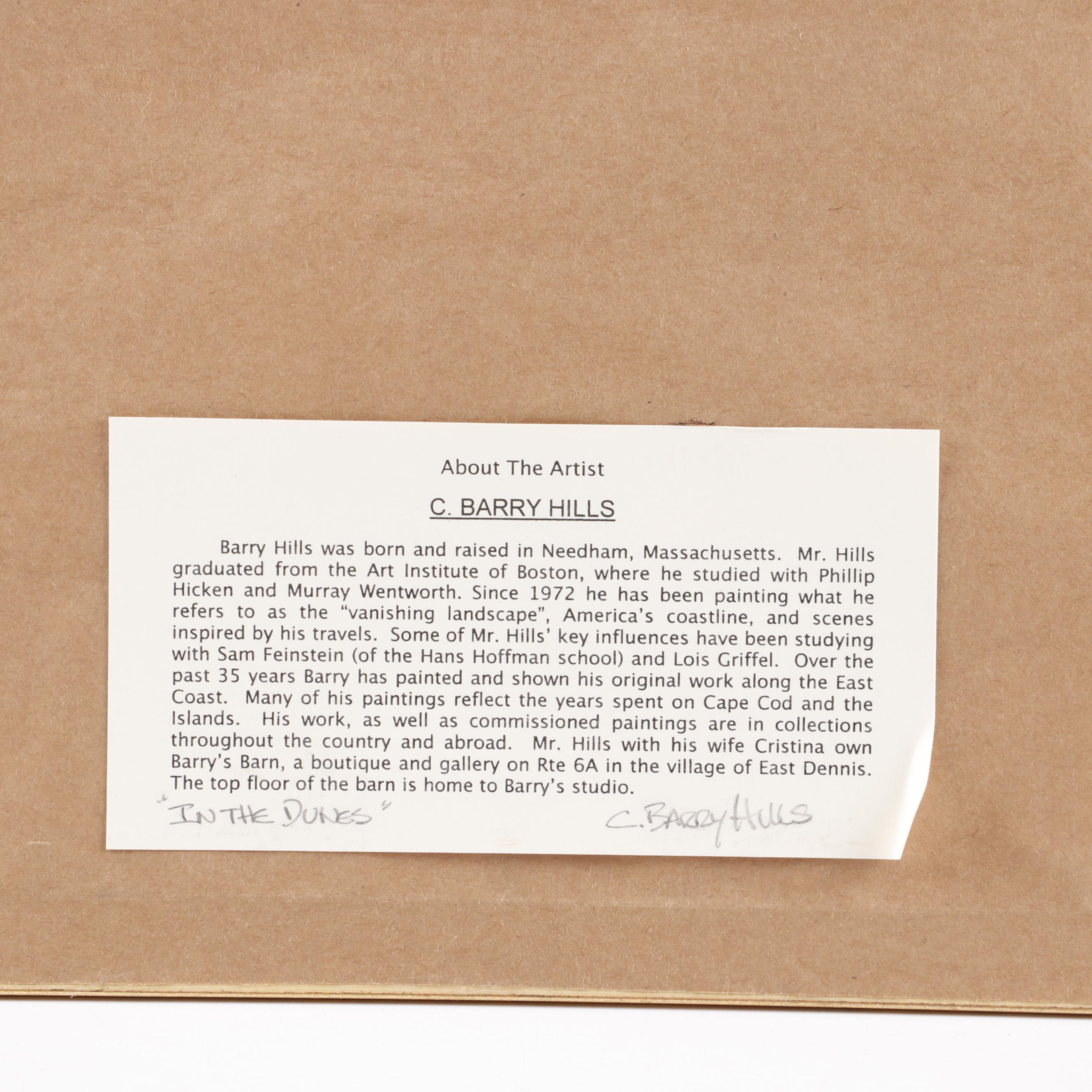 C. Barry Hills Landscape Watercolor Painting