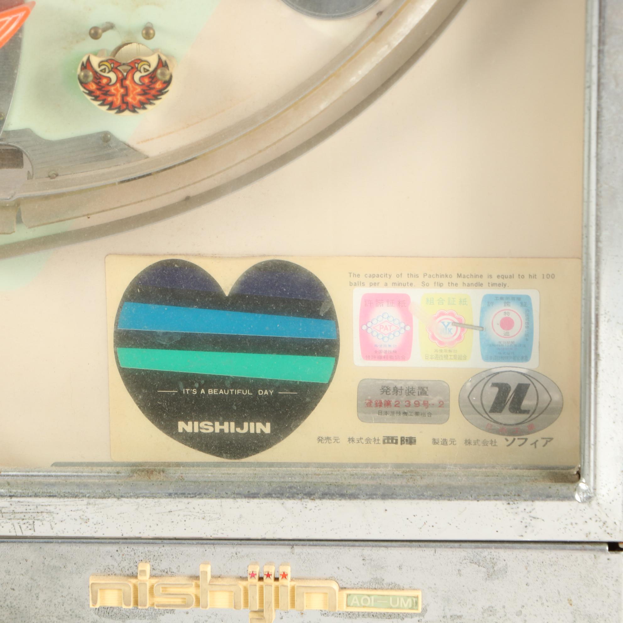 Nishijin Super Deluxe Pachinko Machine, 1974