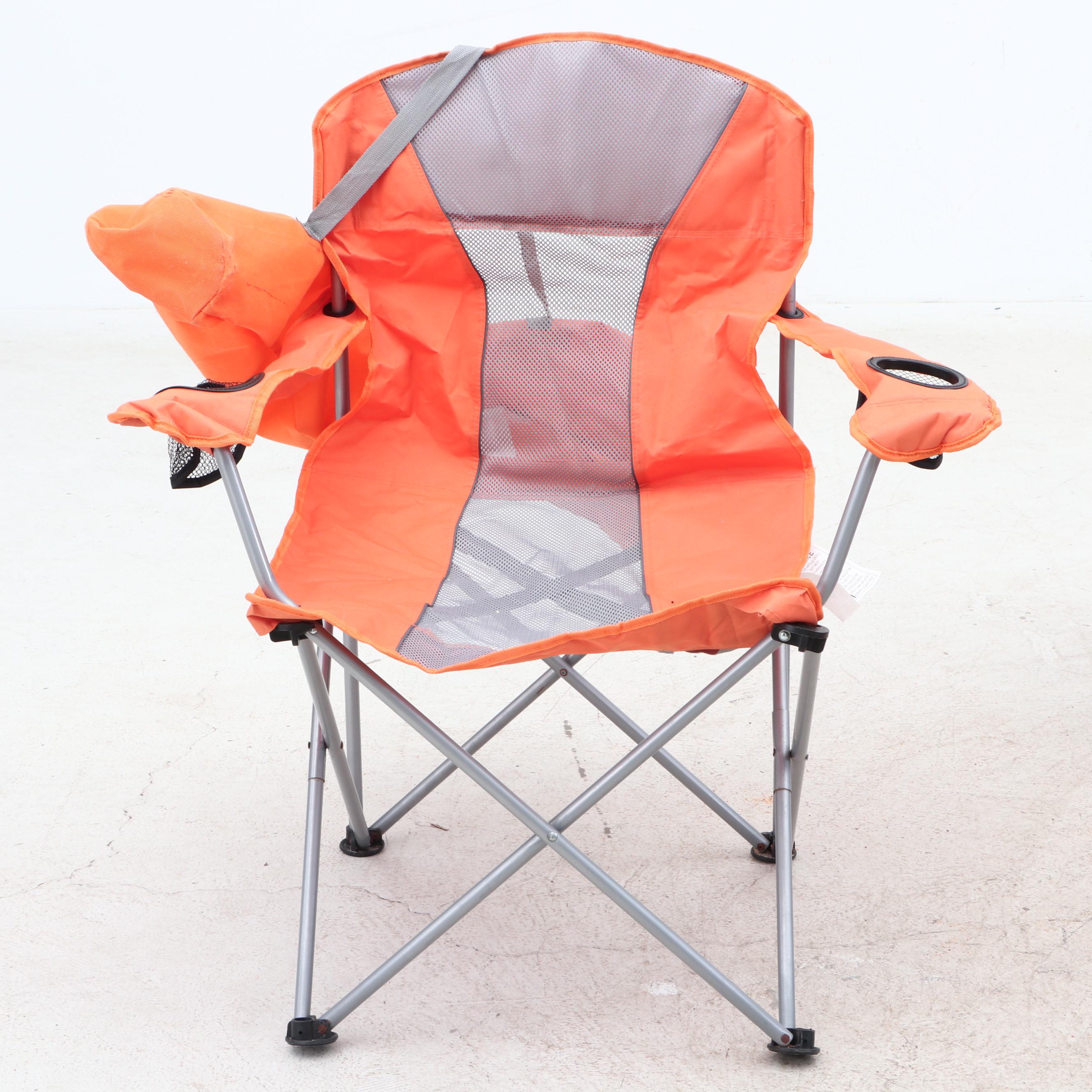 Ozark Trail, Glaciers Edge Folding Chairs with Eddie Bauer Umbrellas and Cabana