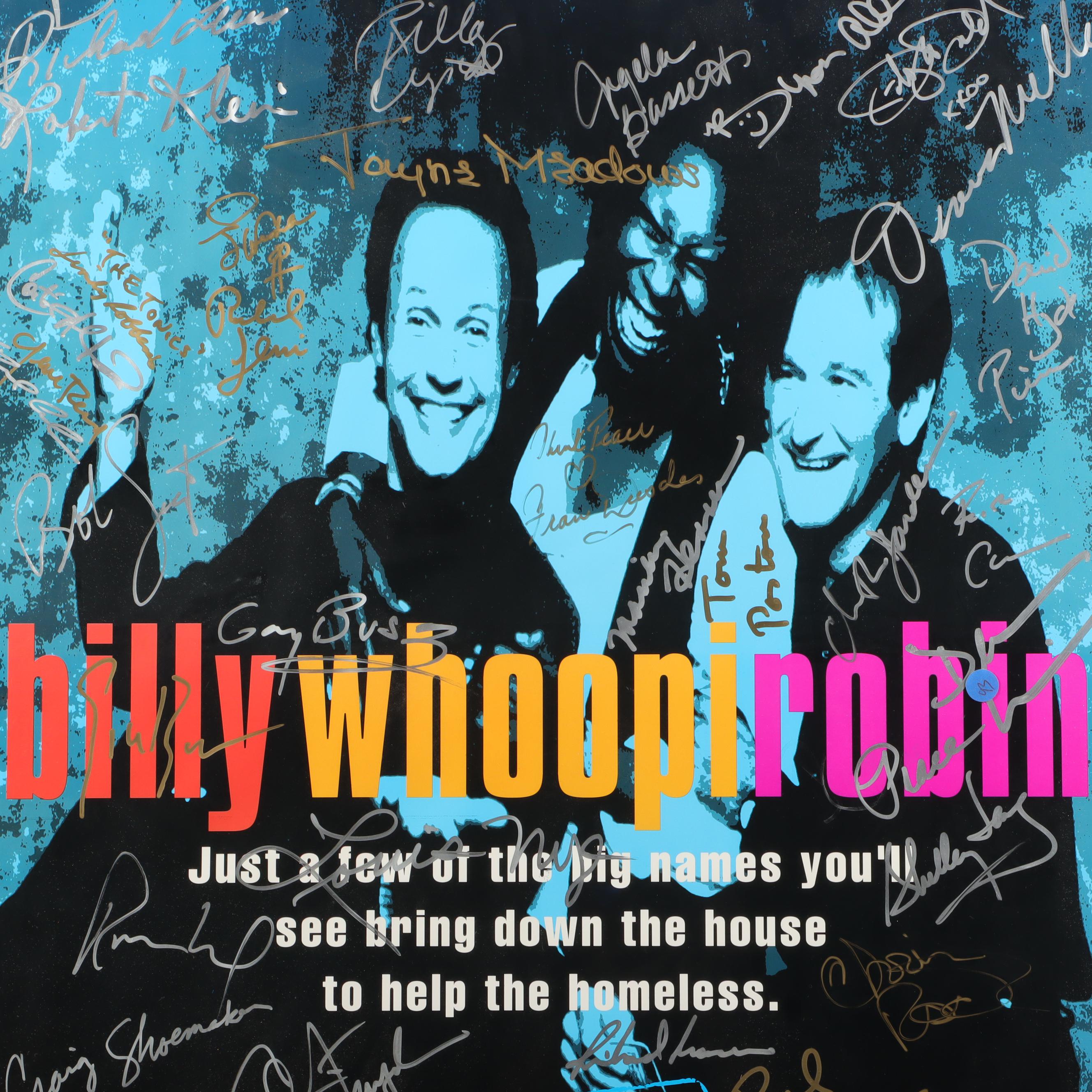 1995 Comic Relief VII Signed Framed Poster with Robin Williams, and More, COA