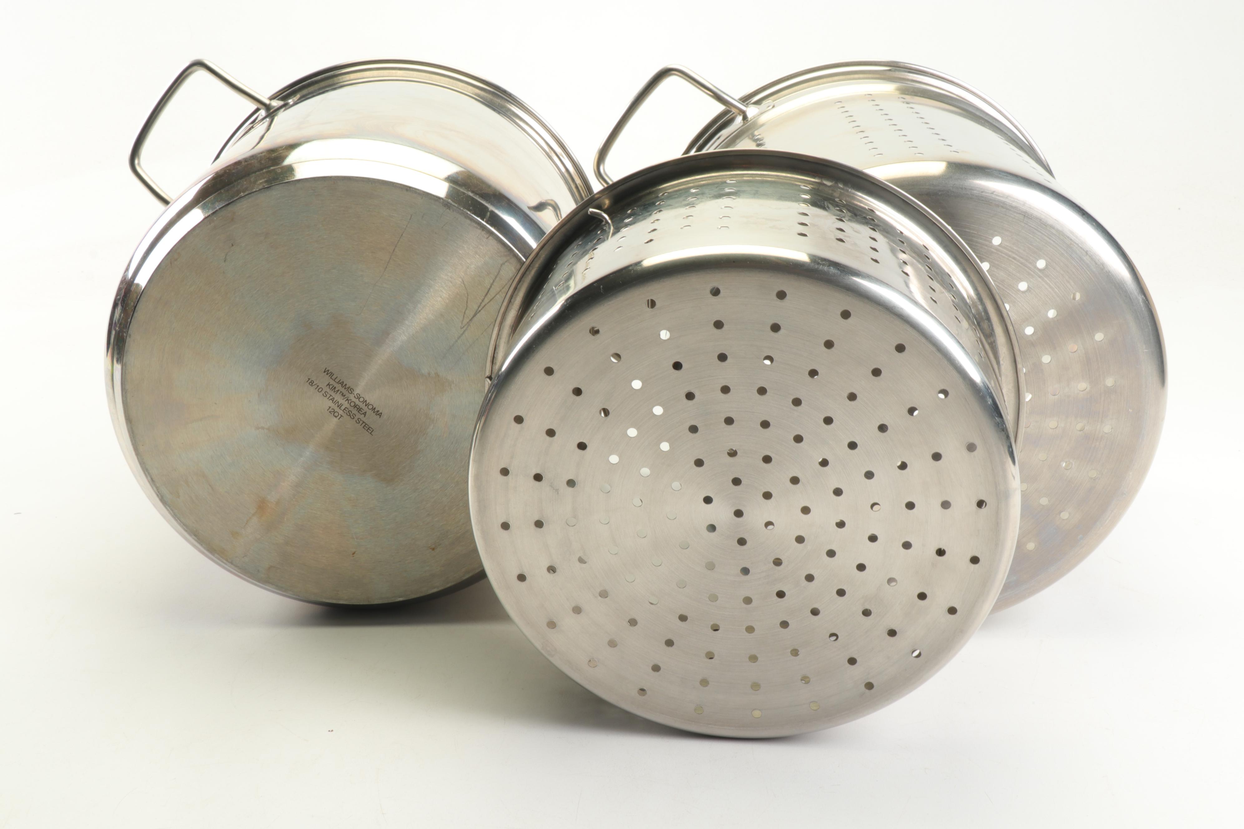 Williams-Sonoma 12 QT Stockpot with Steamer