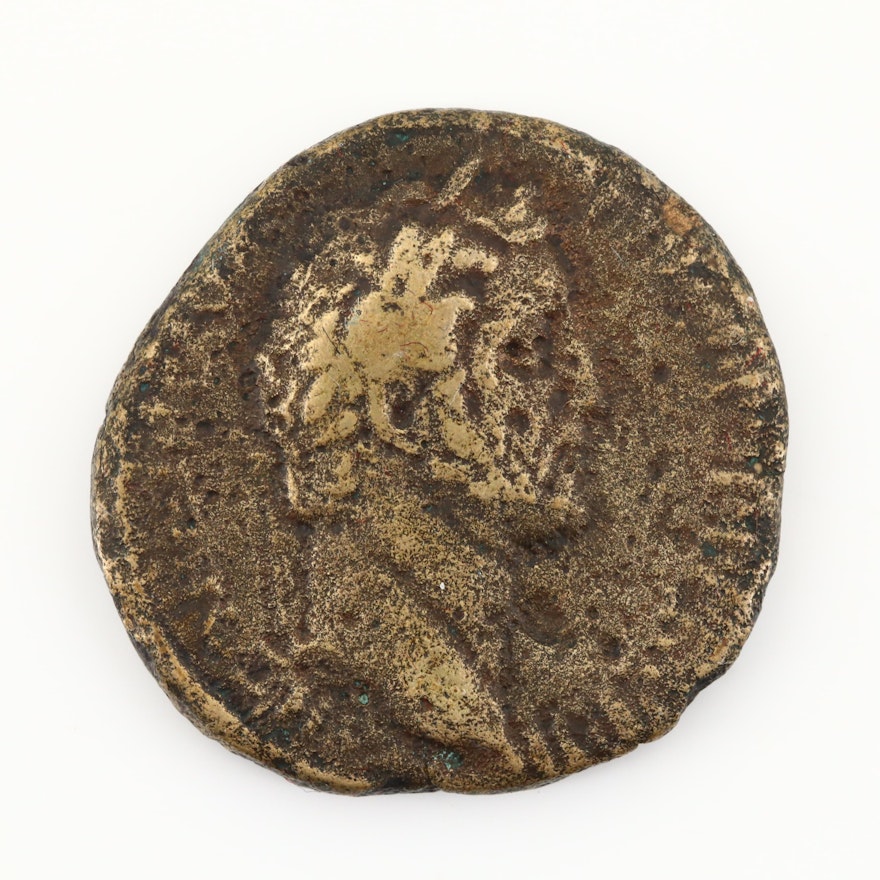 Ancient Roman Imperial AE Sestertius of Antoninus Pius, ca. 138 A.D.