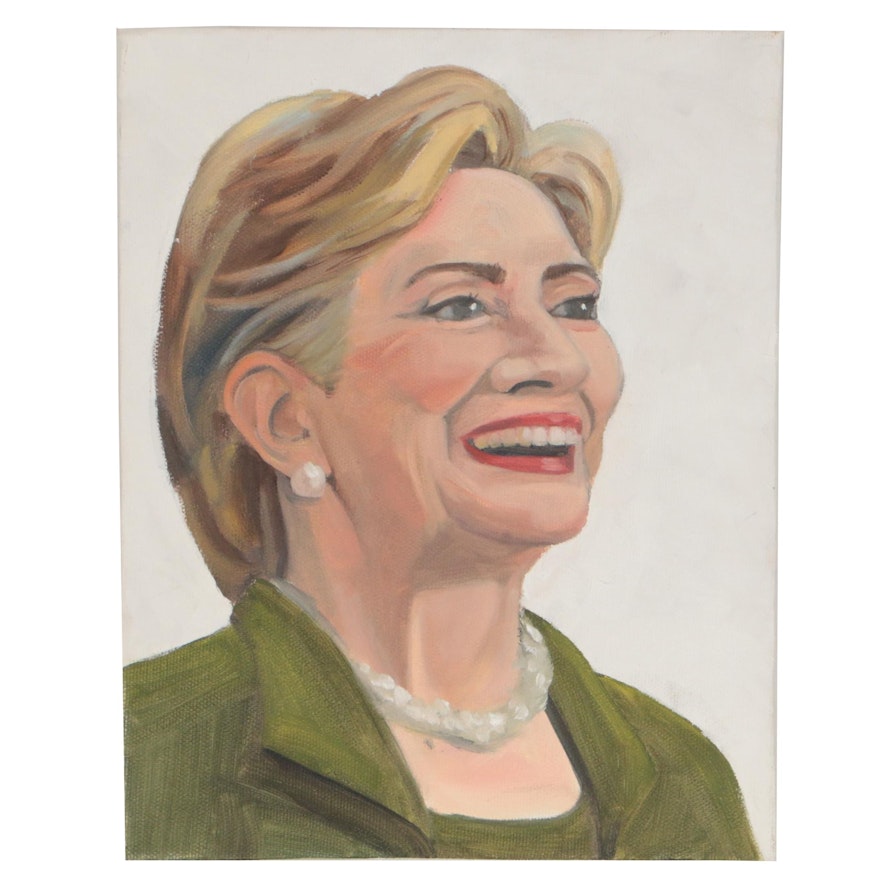 Oil Portrait of Hillary Clinton