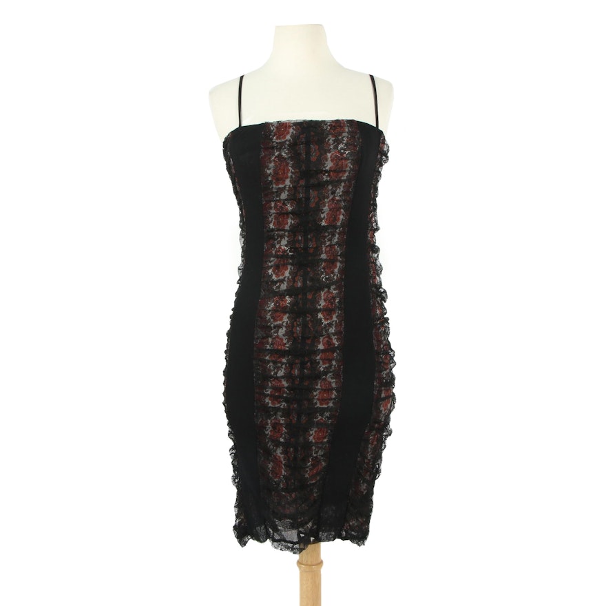 Jean Paul Gaultier Sleeveless Bodycon Dress in Lace, 1990s