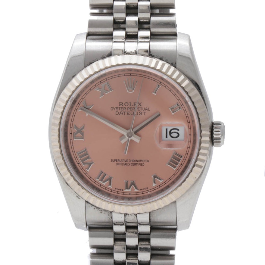 Rolex Oyster Perpetual Date Stainless Steel Automatic Wristwatch, Circa 2010